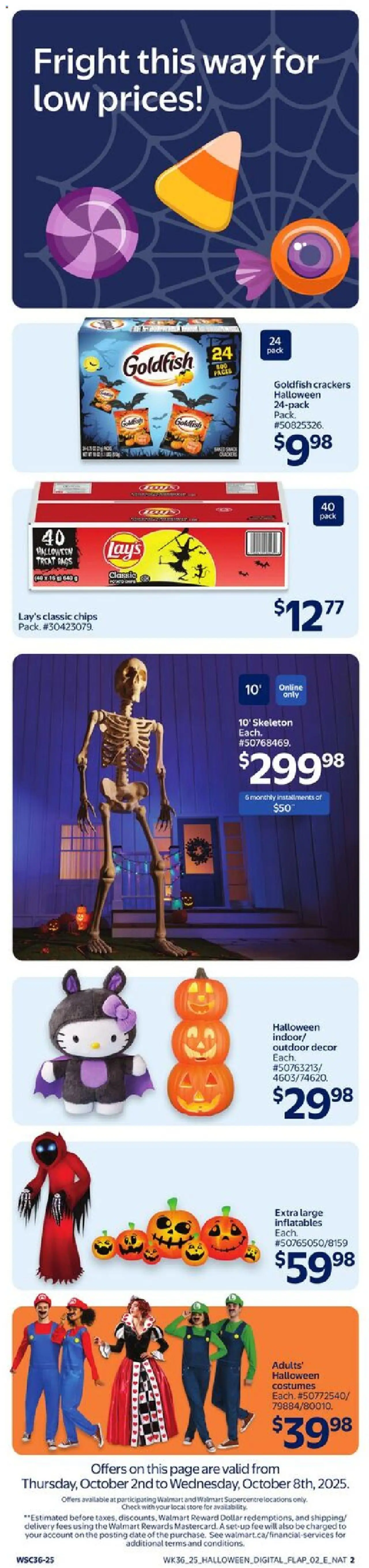 Walmart flyer valid from 02.10.2025 | Page: 5 | Products: Chips