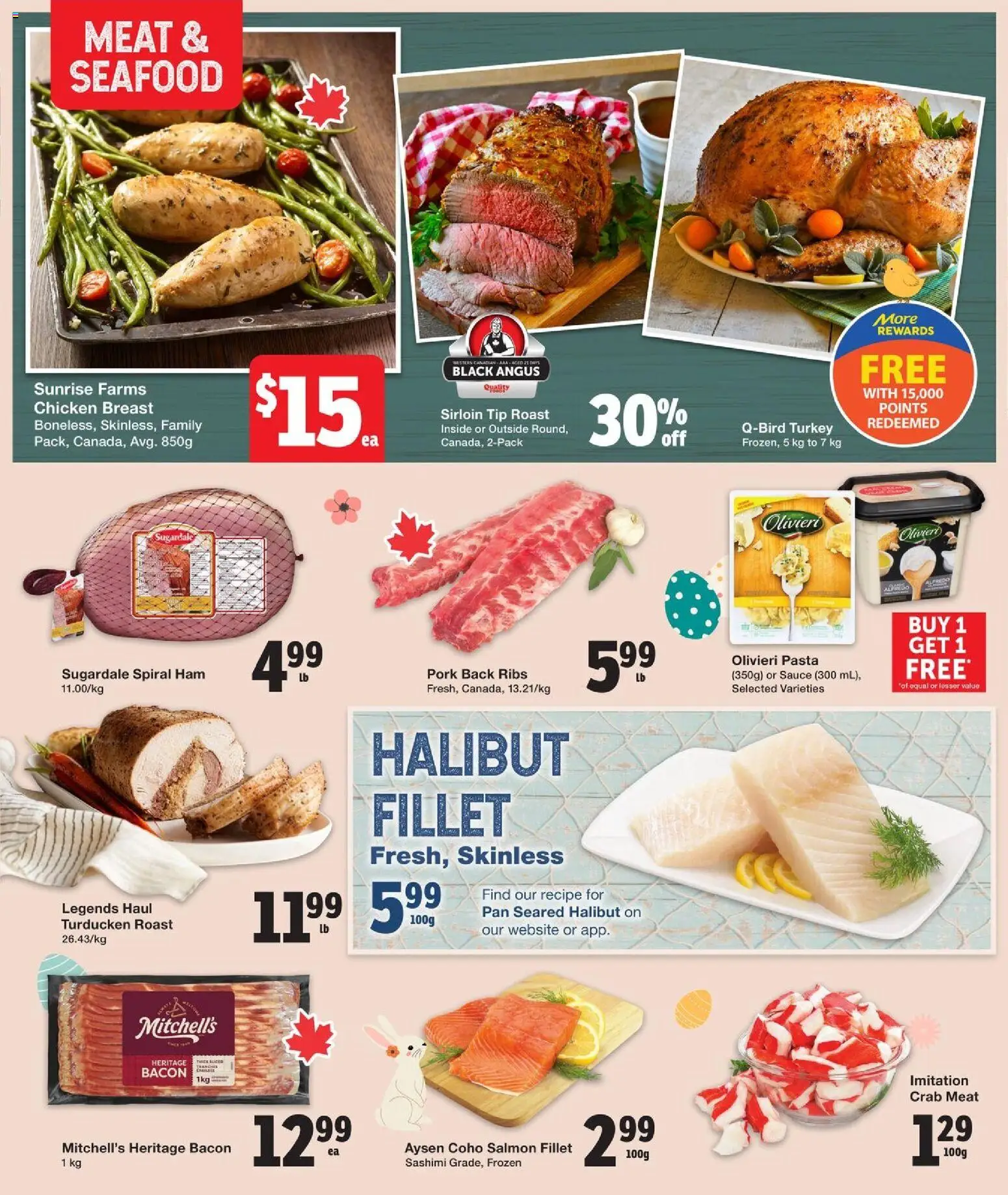 Quality Foods flyer valid from 02.04.2026 | Page: 6 | Products: Pasta, Turkey, Chicken, Pork