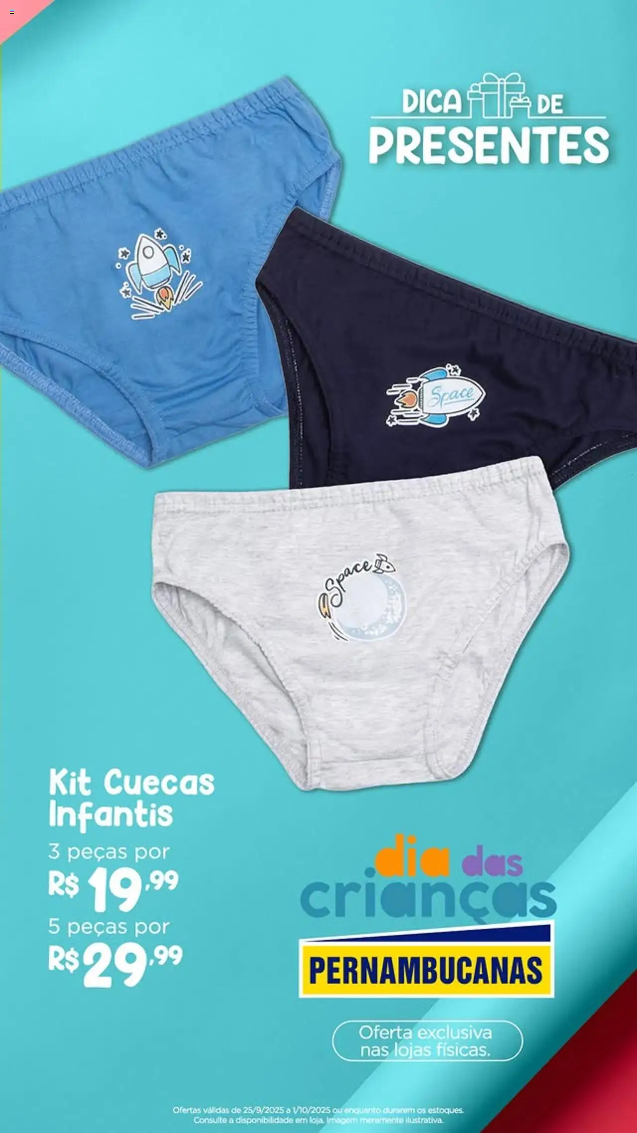 Pernambucanas Folheto - válido de 25.09.2025 | Página: 7 | Produtos: Cuecas