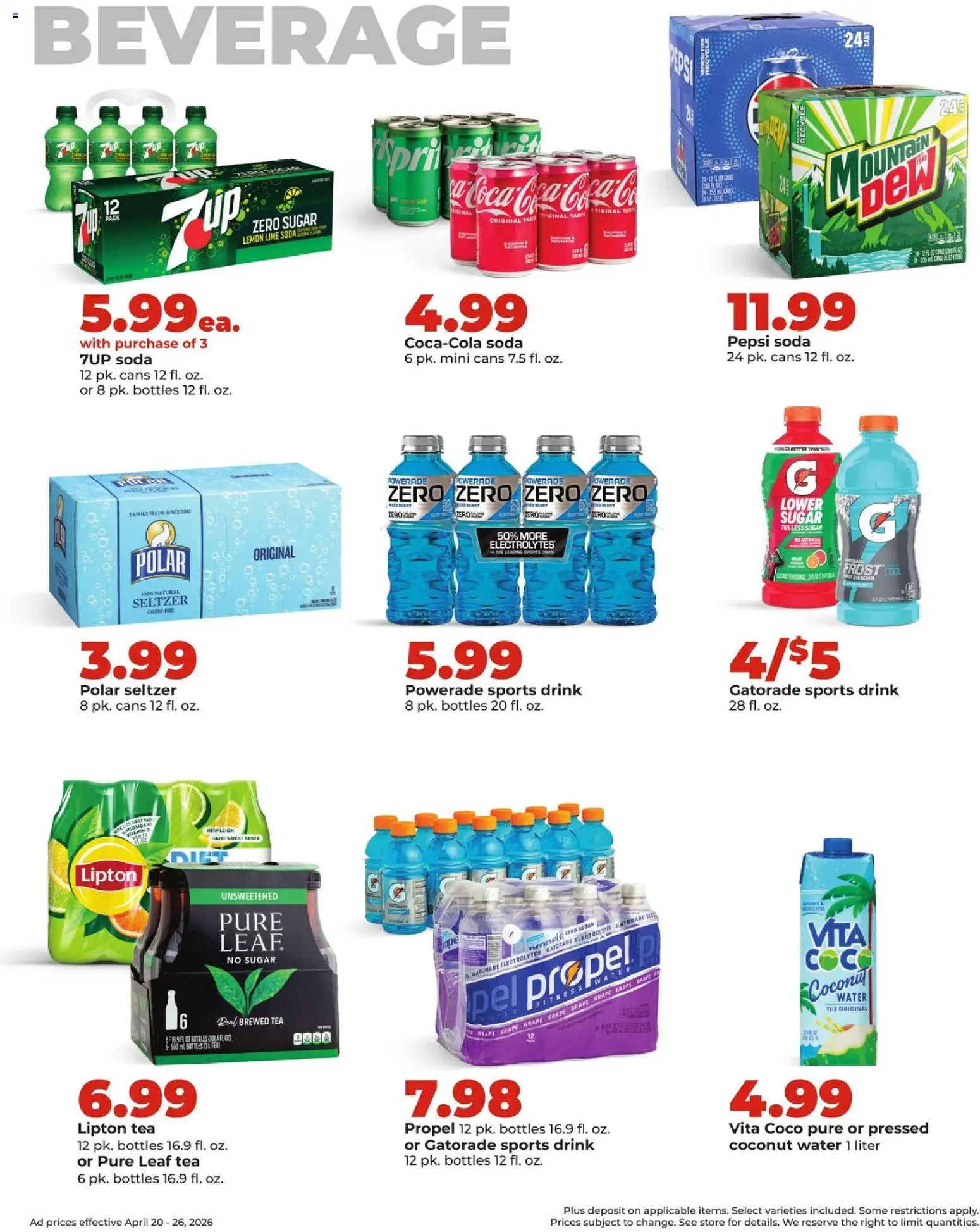HyVee Weekly Ad - valid from 20.04.2026 | Page: 25 | Products: Vitamin, Water, Sugar, Lemon