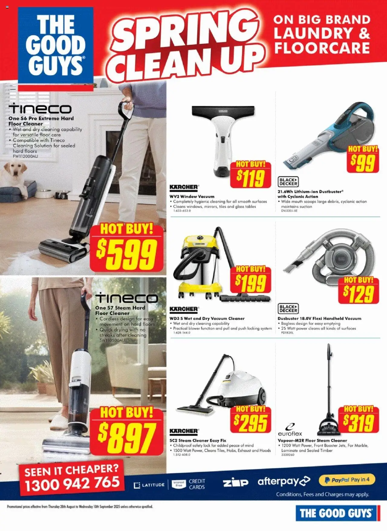 The Good Guys catalogue - valid from 27.08.2025 | Page: 13 | Products: Cleaner, Window, Laundry, Vacuum cleaner