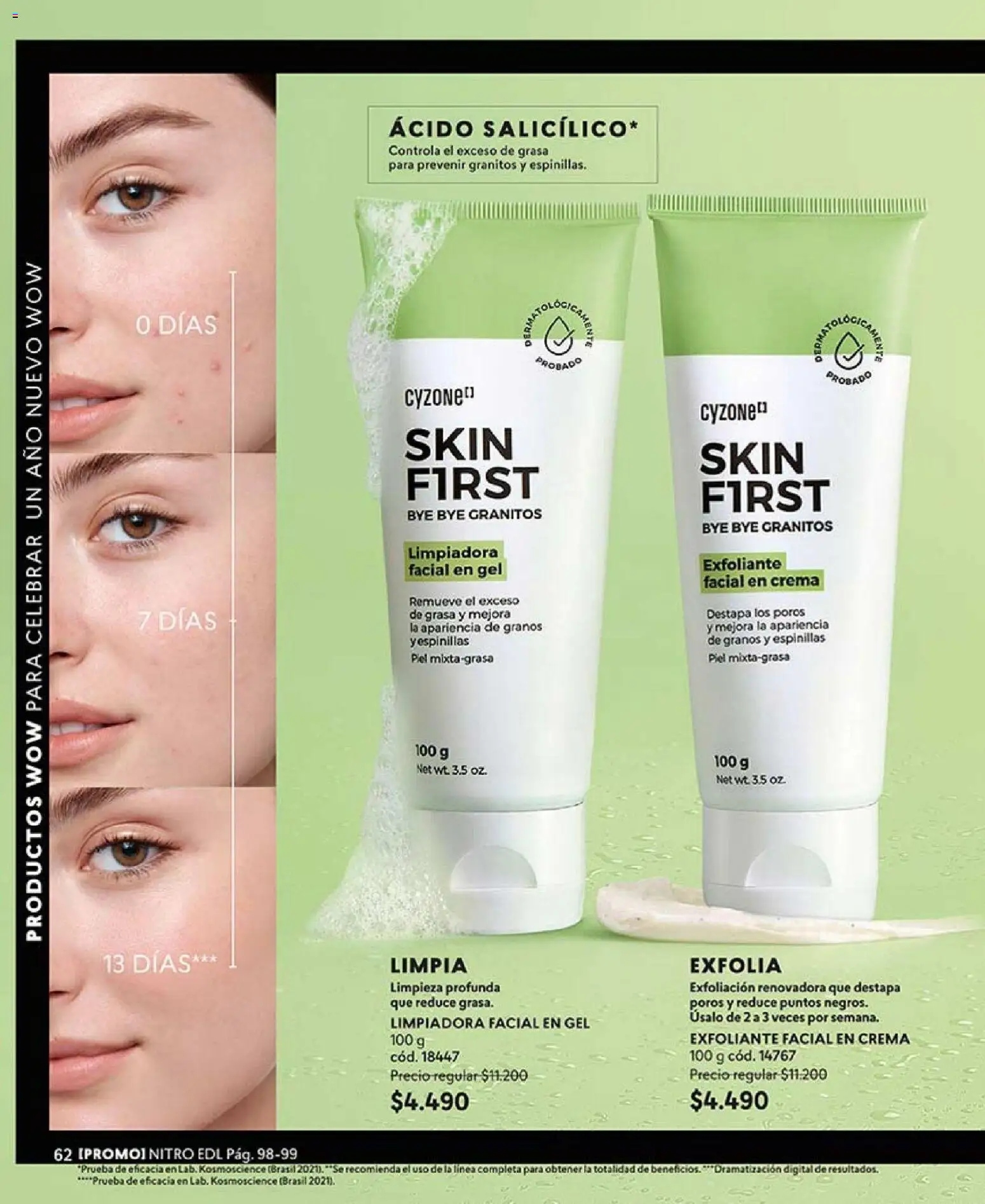 Catálogo CyZone Campaña 1 │ válido desde el 01.01.2026 | Página: 62 | Productos: Exfoliante facial, Crema