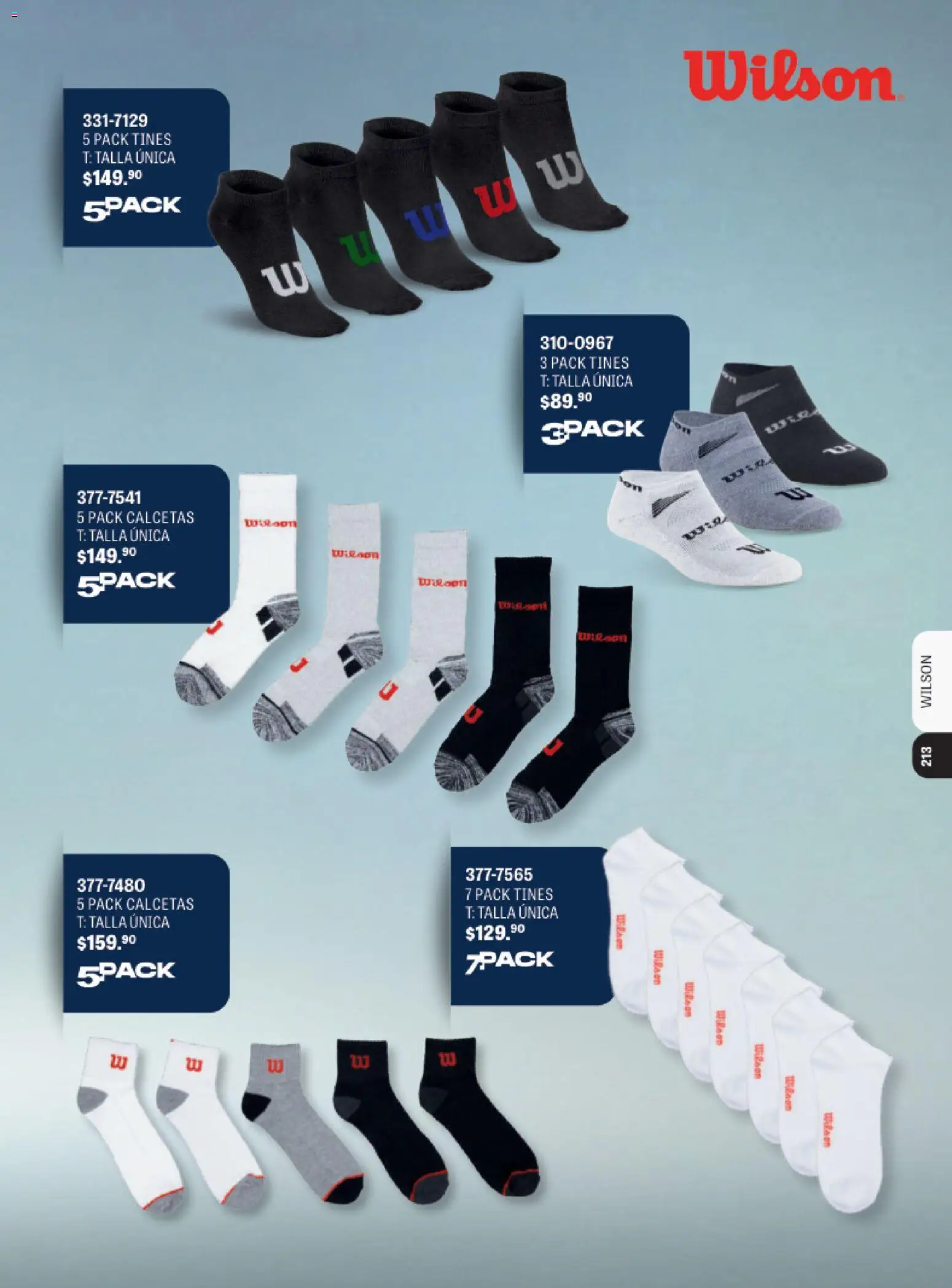 Nuevas ofertas de Andrea válidas en toda la República Mexicana desde el 31.10.2025. ¡Encuentra las mejores ofertas en Andrea catálogo Wilson! | Página: 11 | Productos: Calcetas
