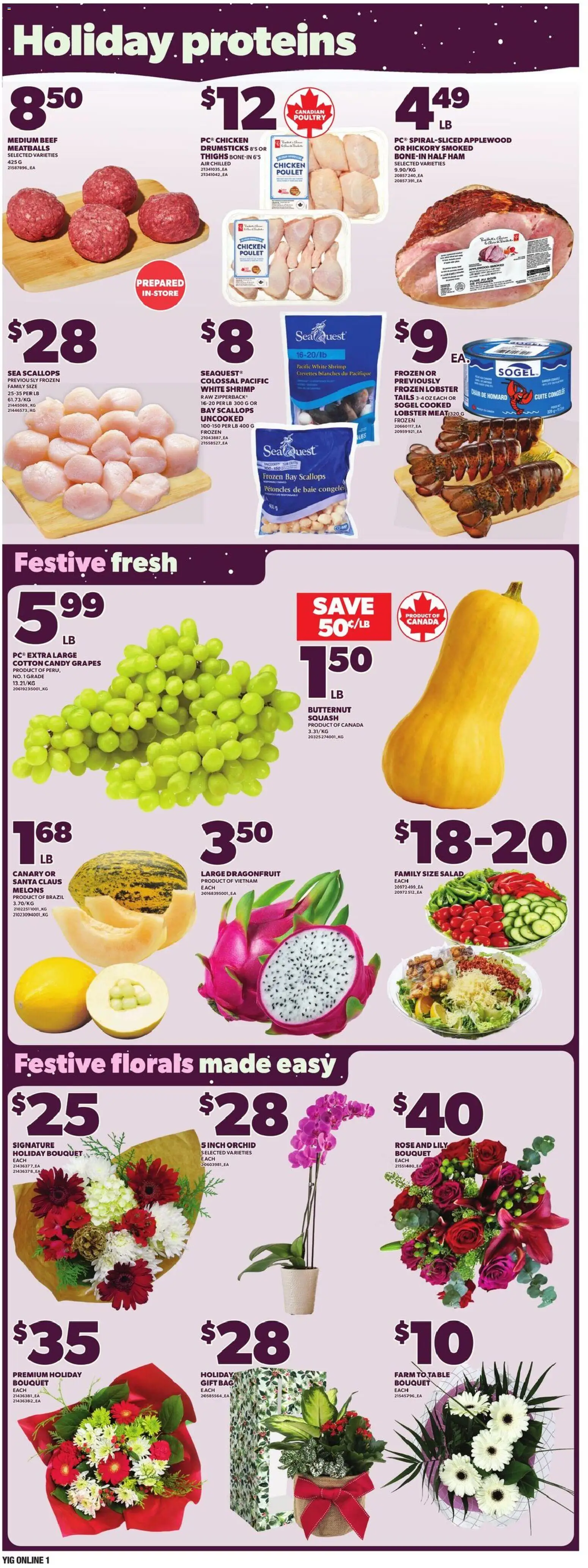 Independent Grocer flyer valid from 18.12.2025 | Page: 9 | Products: Beef, Salad, Chair, Ham
