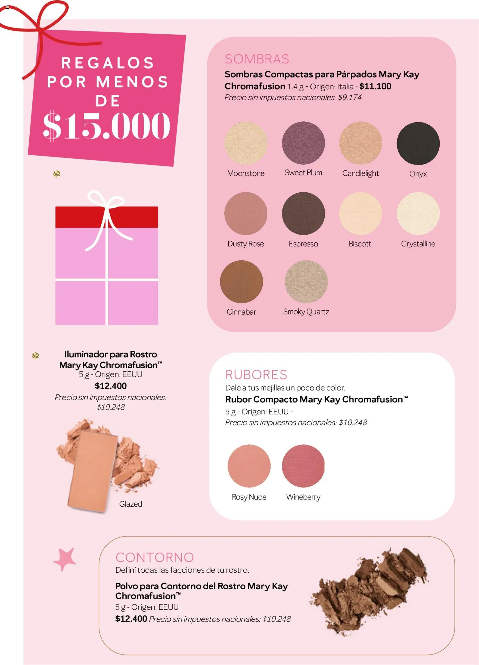 Mary Kay catálogo │ válido desde el 01.11.2025 | Página: 26 | Productos: Iluminador, Rubor, Polvo, Contorno