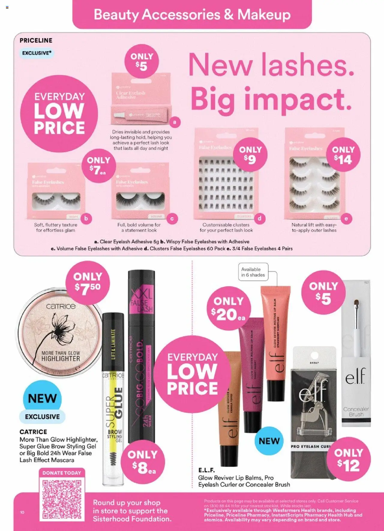 Priceline Pharmacy catalogue - valid from 14.08.2025 | Page: 10 | Products: Concealer, Brush, Accessories, Glue