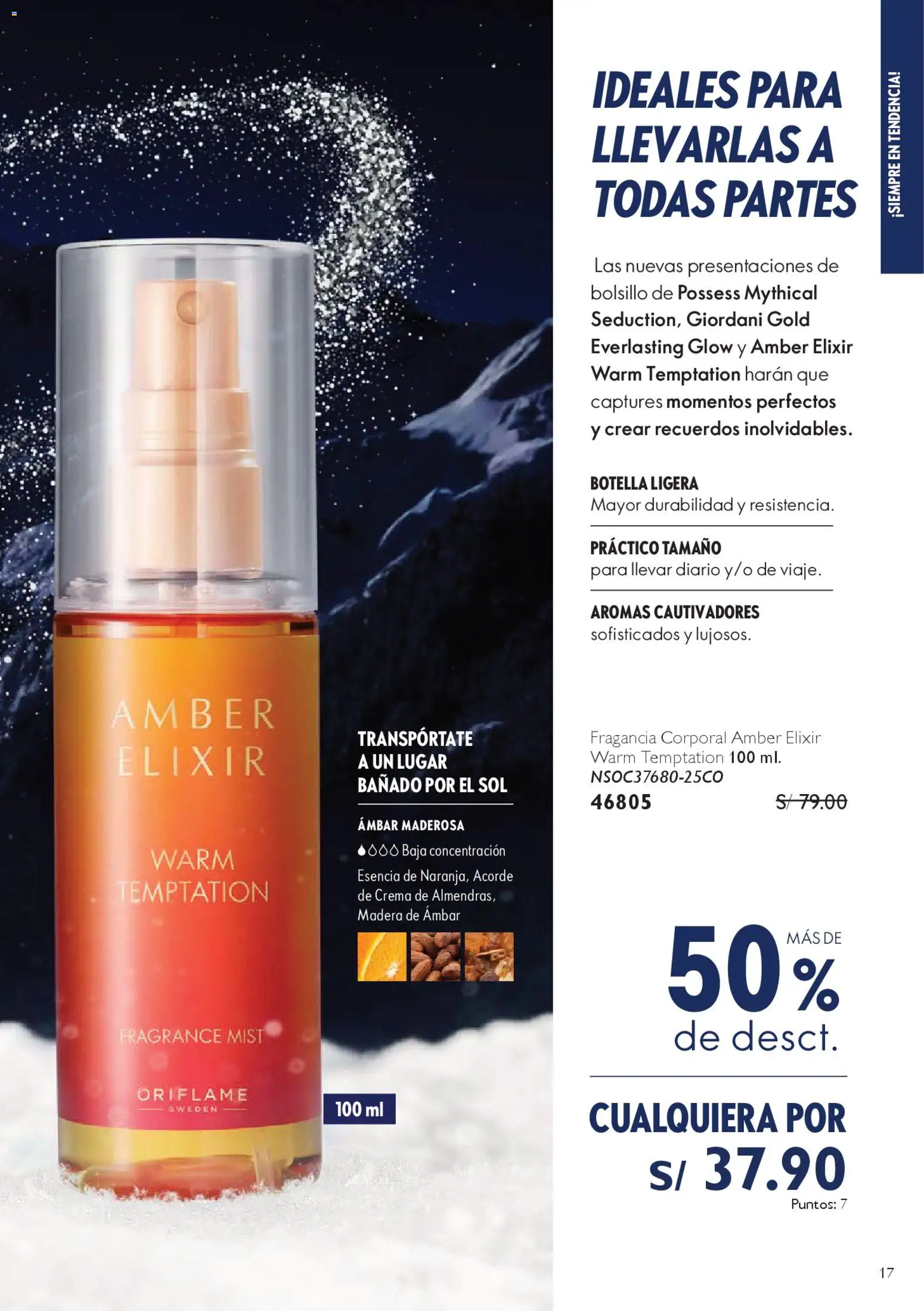 Catálogo Oriflame válido desde 06.12.2025 | Página: 17 | Productos: Crema, Fragancia