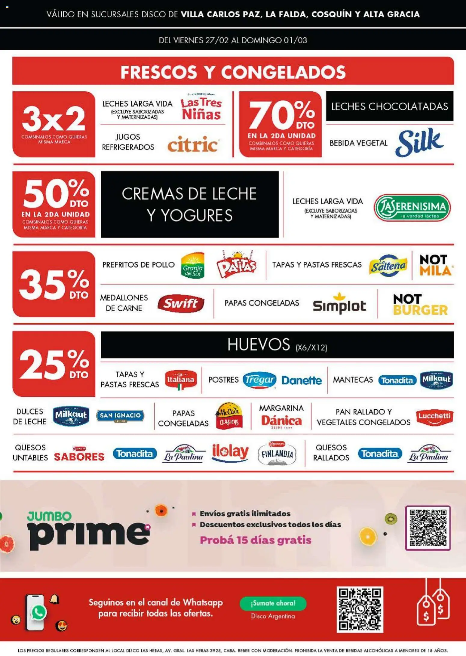 Disco - Ofertas | Punilla │ válido desde el 26.02.2026 | Página: 2 | Productos: Disco, Pollo, Huevos, Margarina