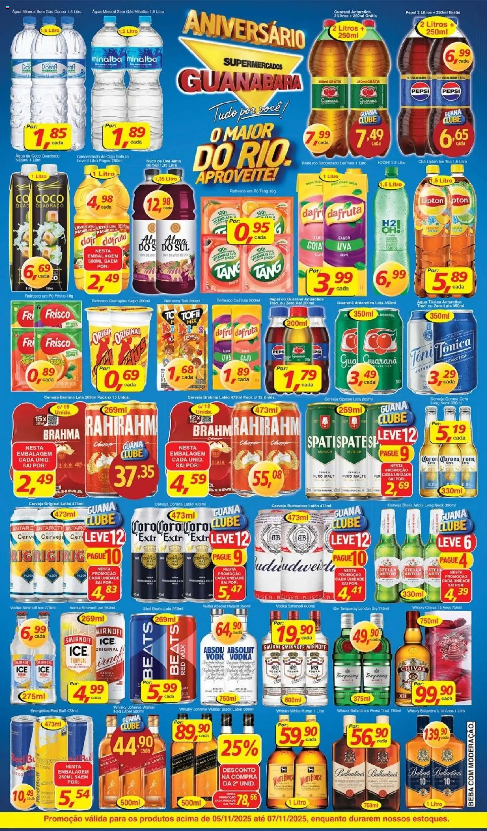Supermercados Guanabara Folheto - válido de 05.11.2025 | Página: 7 | Produtos: Coco, Pó, Água de coco, Cerveja
