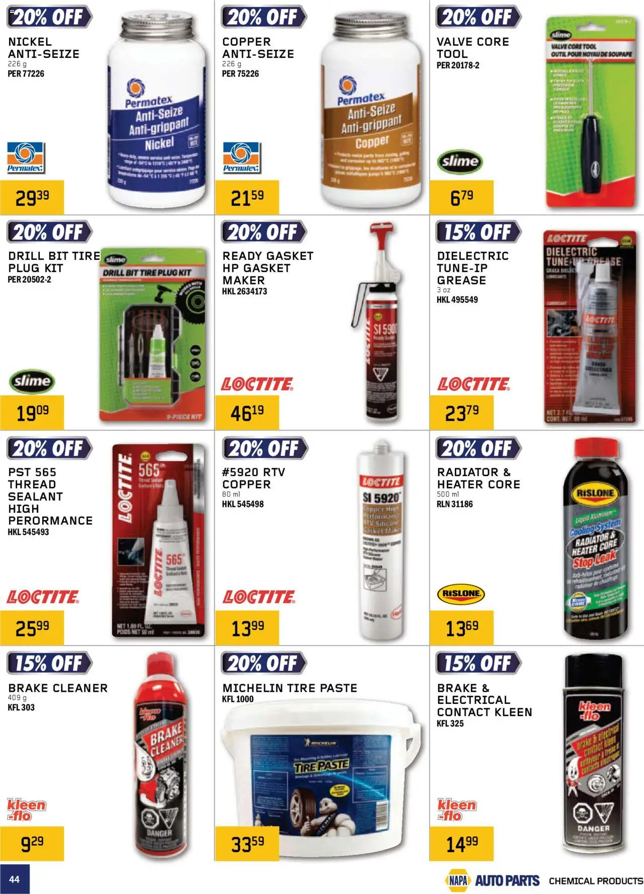 NAPA Auto Parts flyer valid from 01.10.2025 | Page: 44