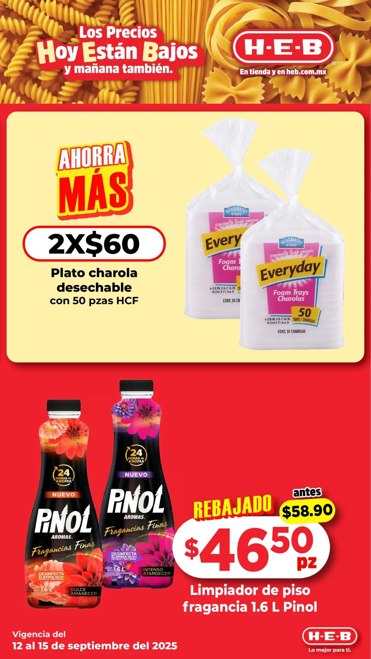 Nuevas ofertas de H-E-B válidas en toda la República Mexicana desde el 12.09.2025. ¡Encuentra las mejores ofertas en H-E-B - Folleto! | Página: 7 | Productos: Detergente, Limpiador, Fragancia