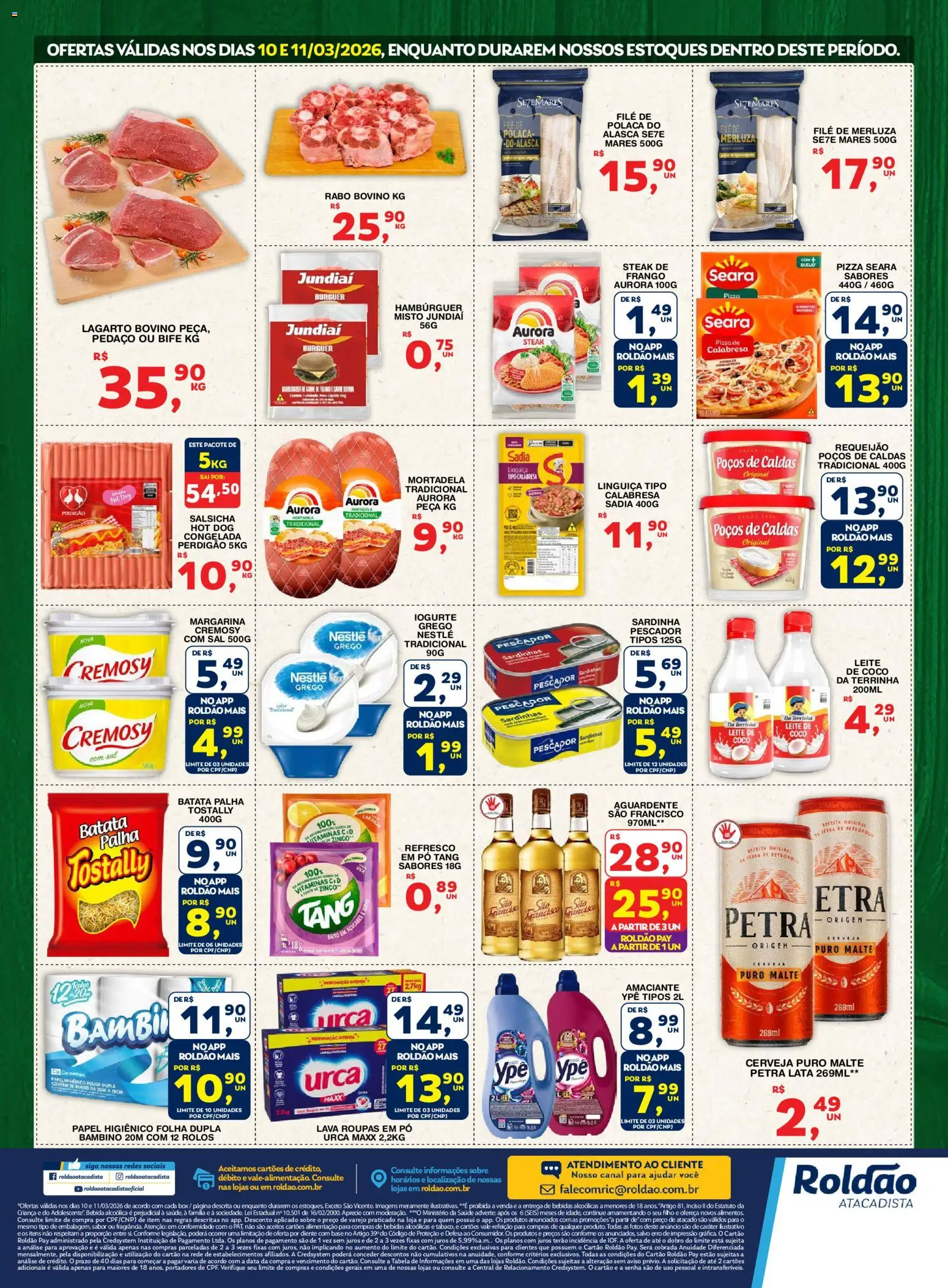 Roldão Folheto - válido de 03.03.2026 | Página: 2 | Produtos: Requeijão, Papel higiênico, Amaciante, Leite de coco