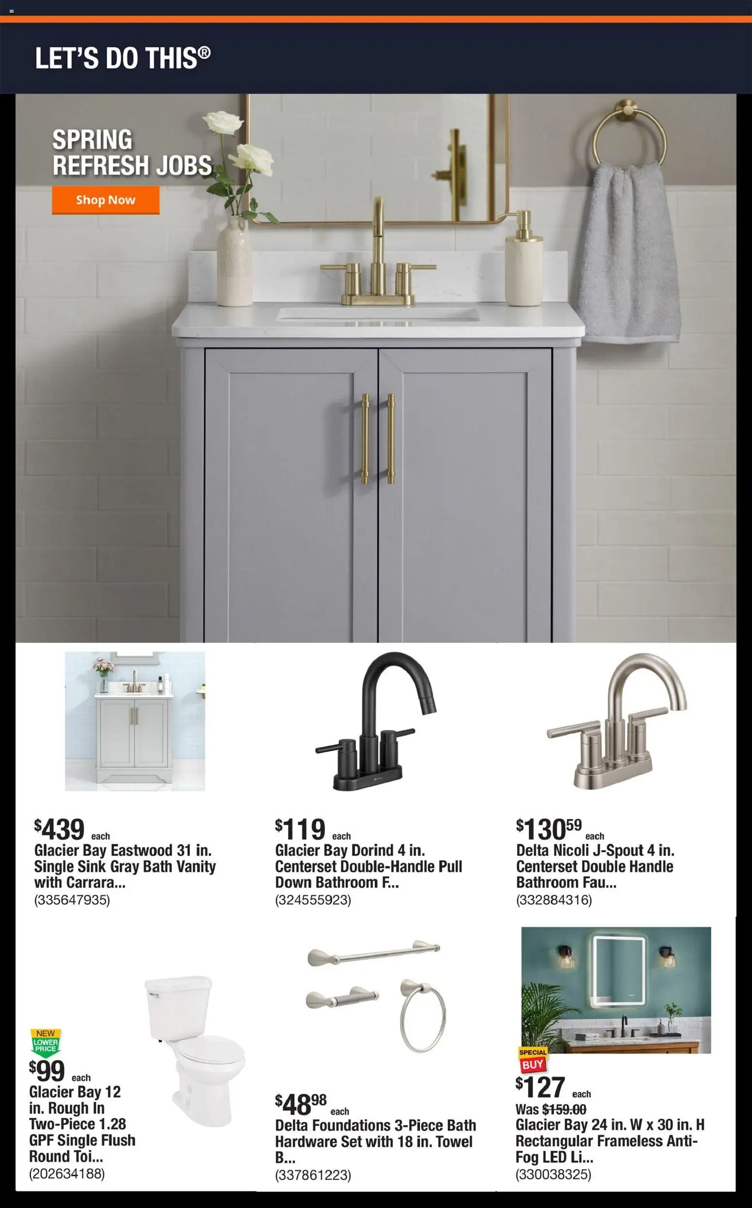 Home Depot Shop Pro Ad - CA - valid from 06.04.2026 | Page: 4 | Products: Bath