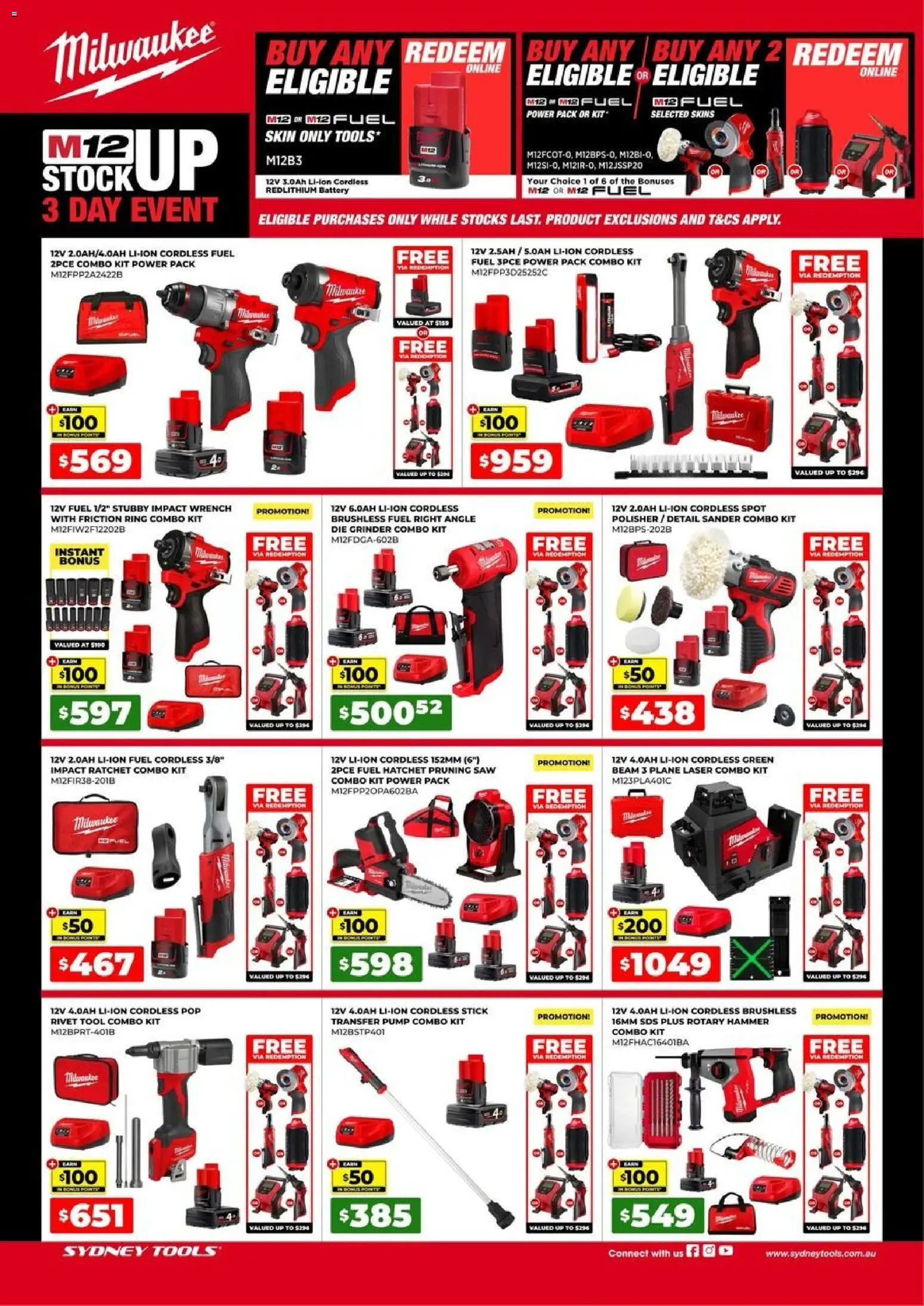 Sydney Tools catalogue - valid from 16.04.2026 | Page: 1 | Products: Battery, Pruning, Saw, Tools