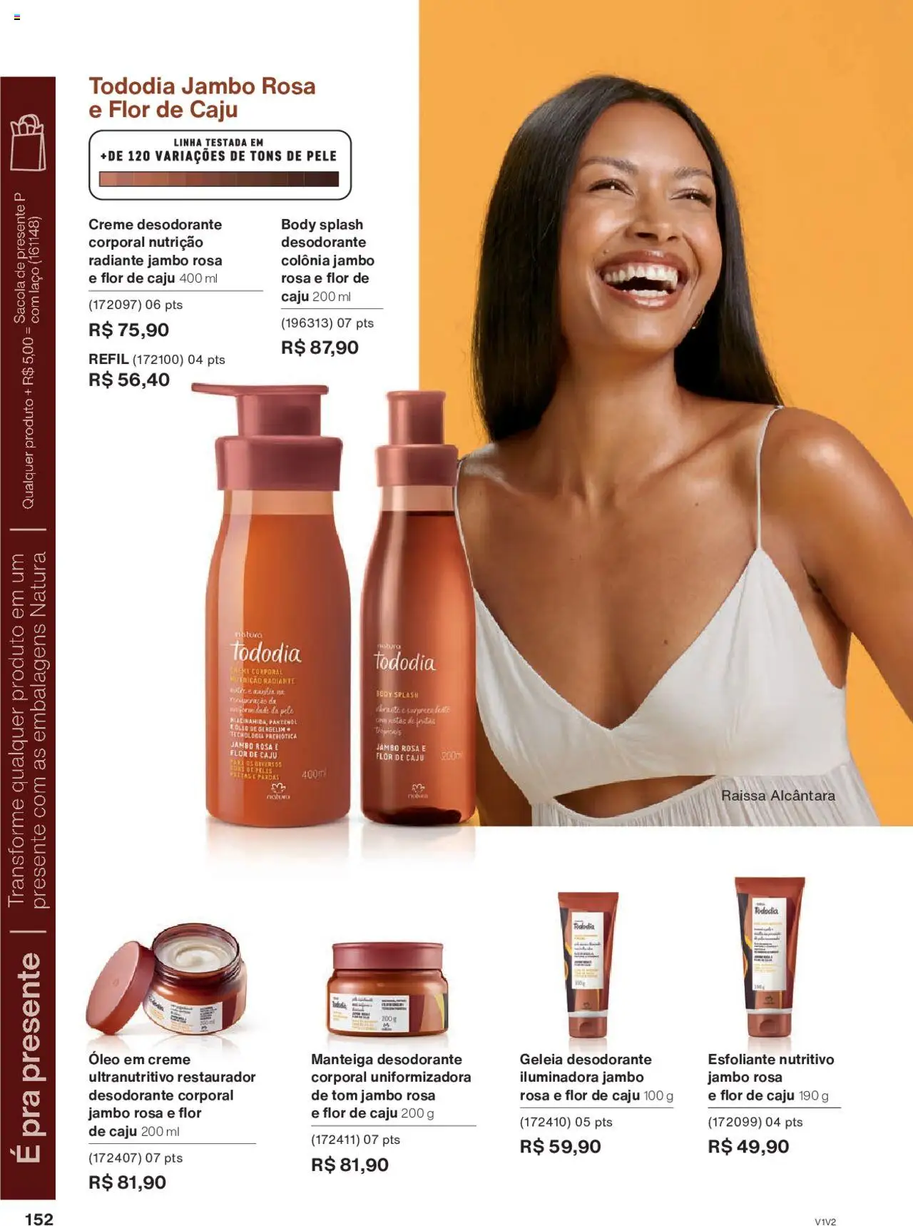 Natura Folheto - válido de 01.10.2025 | Página: 152 | Produtos: Desodorante, Geleia, Creme, Body