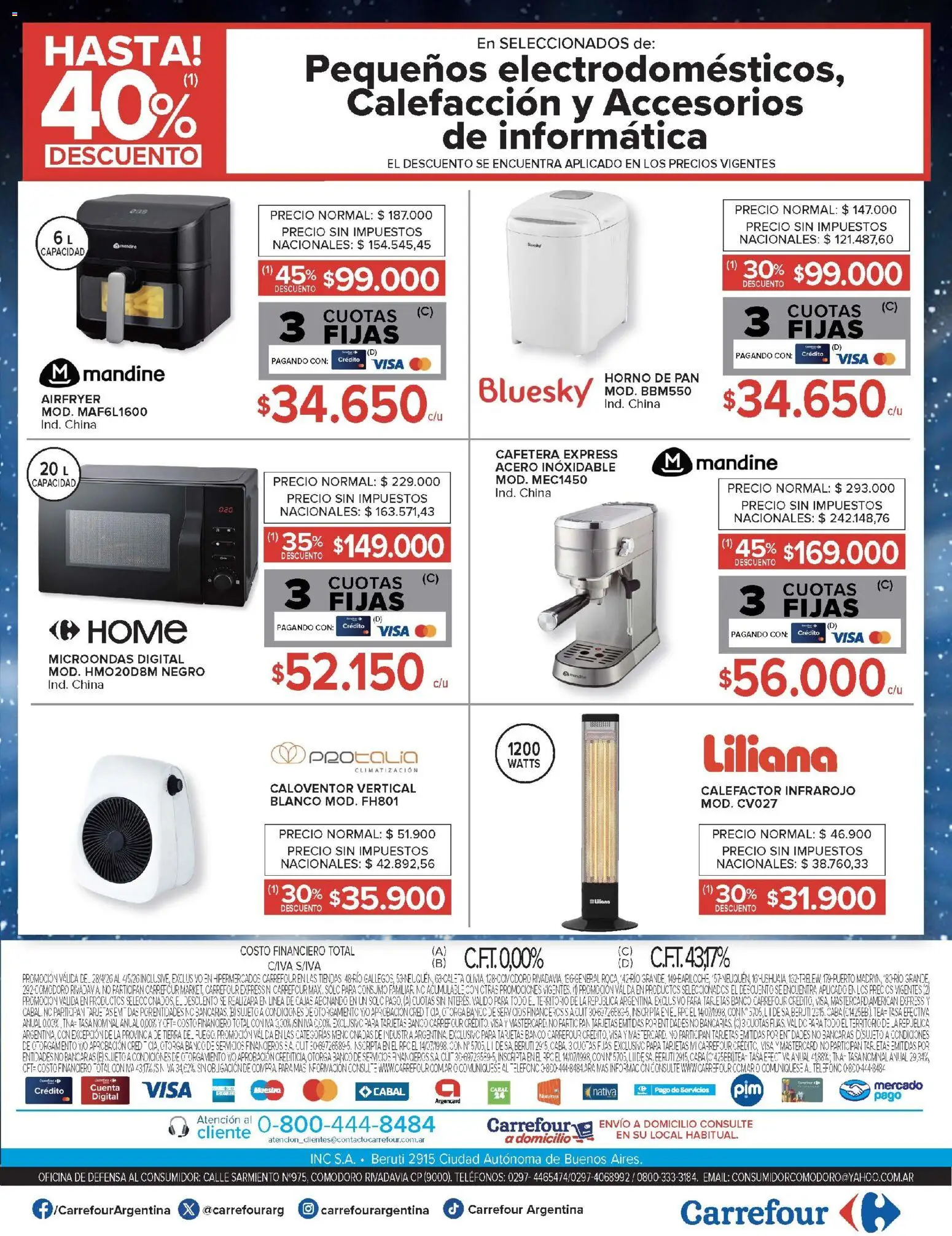 Carrefour - Carrefour Hiper │ válido desde el 28.04.2026 | Página: 26 | Productos: Banco, Cafetera, Calefactor, Papa