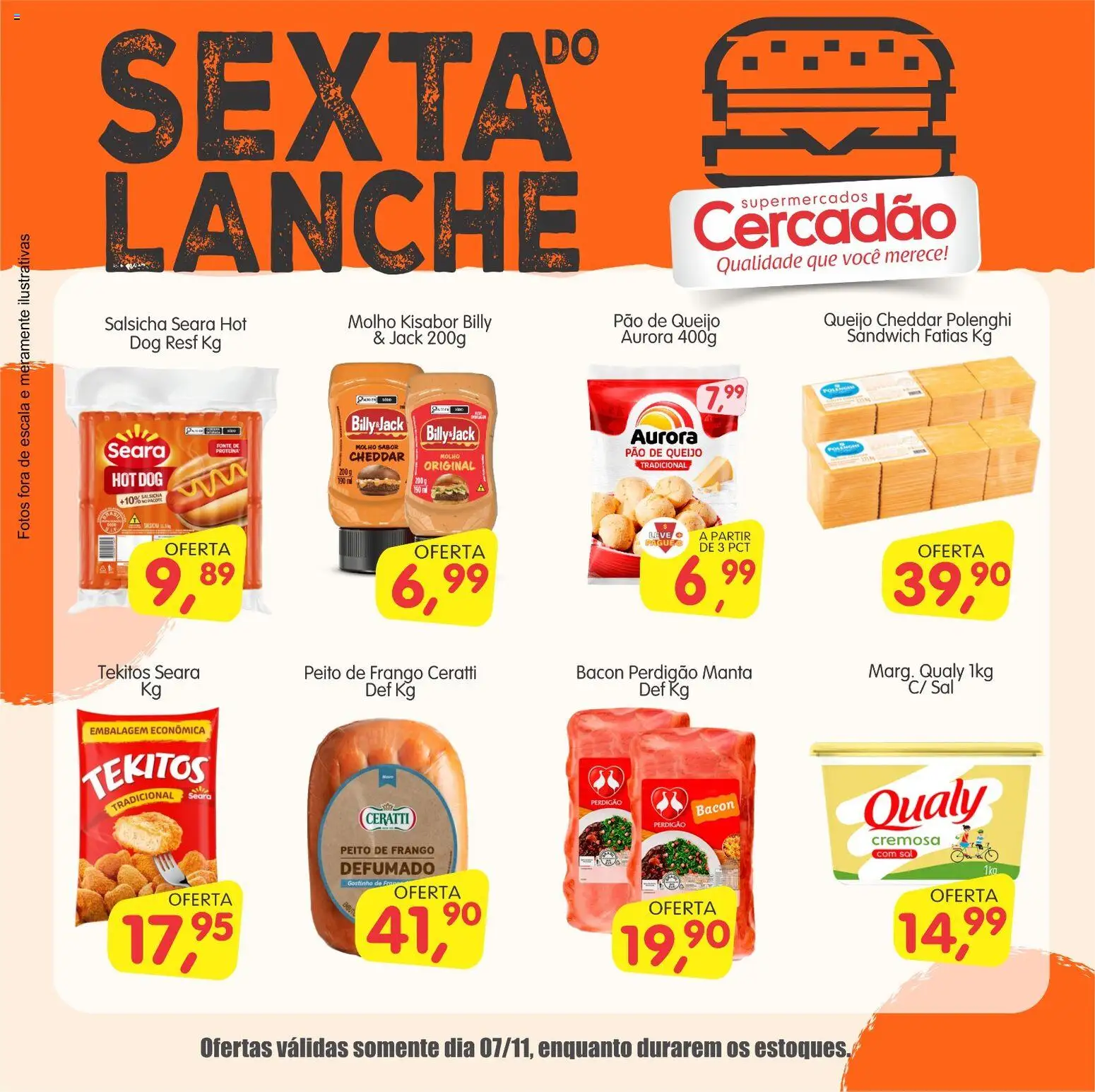 Cercadão Folheto - válido de 07.11.2025 | Página: 2 | Produtos: Queijo, Cheddar, Frango, Peito de frango
