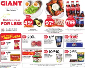 Preview of Giant weekly ads valid from 08.08.2025