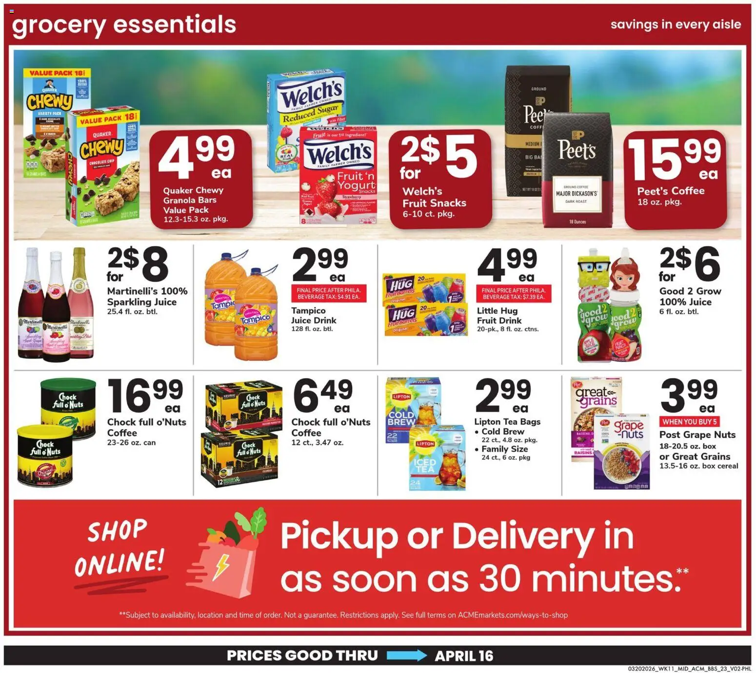 Acme Big Book of Savings - valid from 20.03.2026 | Page: 23 | Products: Yogurt, Nuts, Sugar, Chocolate Chip
