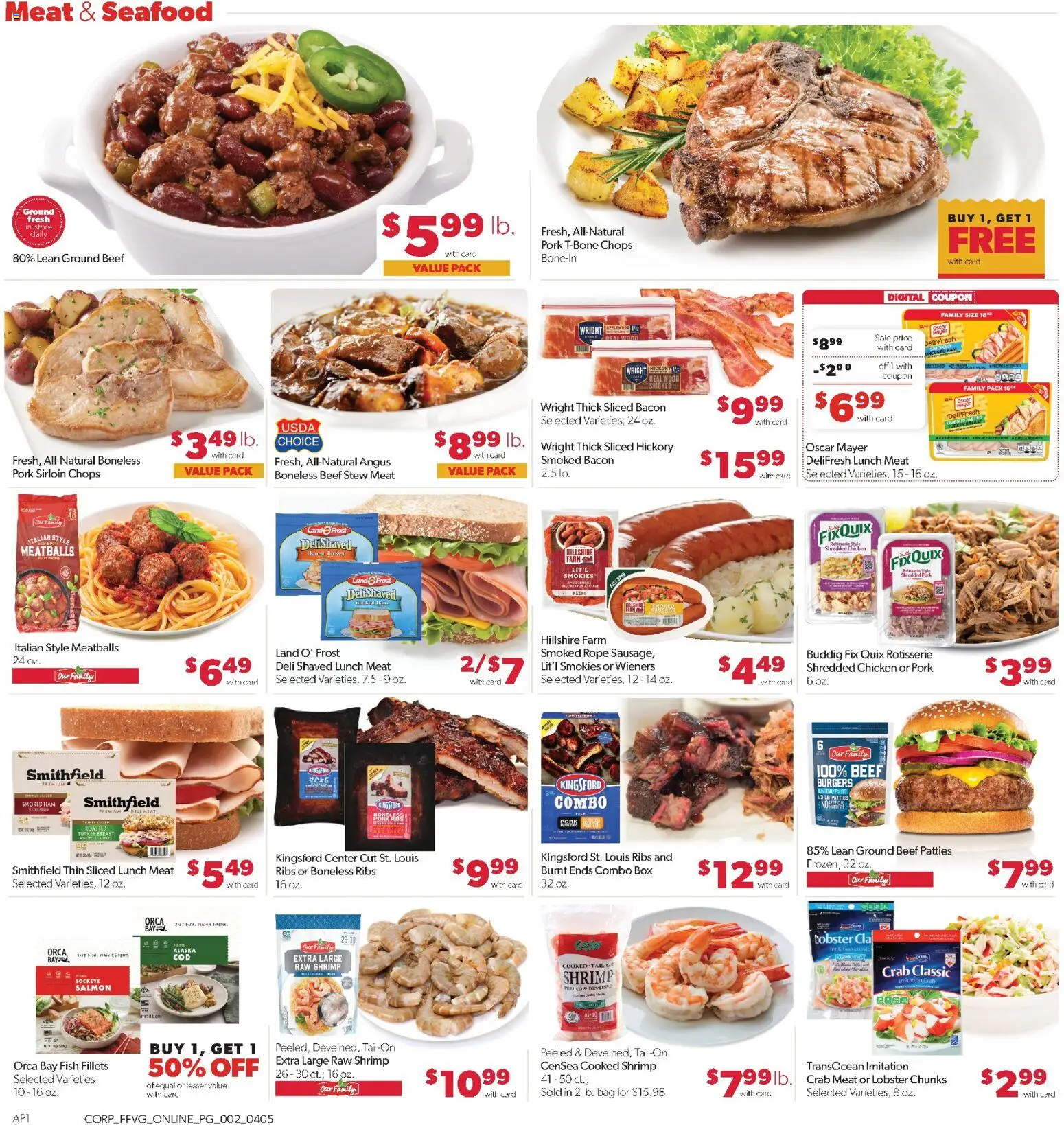 Family Fare Weekly Ad - valid from 05.04.2026 | Page: 6 | Products: Ham, Pork, Bag, Oven