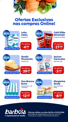 Barbosa Supermercados ofertas Exclusivas Compras No Site - Pré-Visualização do folheto da loja Barbosa Supermercados, válido de 06.04.2026