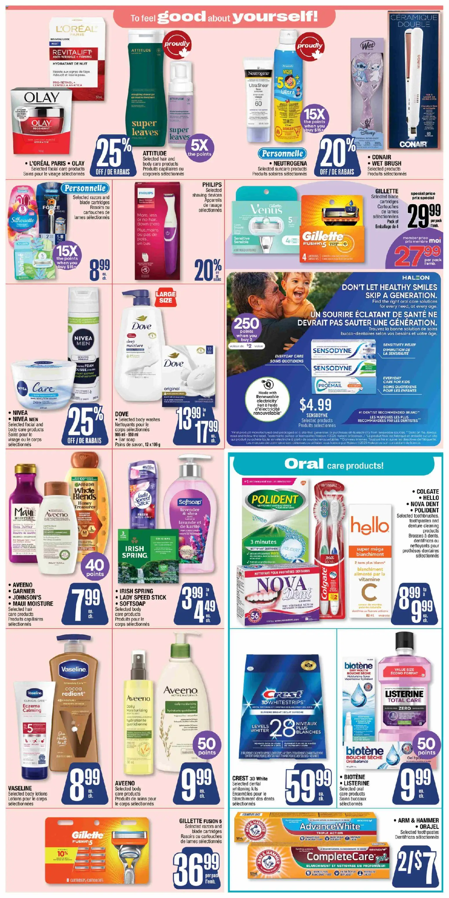 Jean Coutu flyer valid from 15.01.2026 | Page: 4 | Products: Brush, Shampoo, Shower, Oil