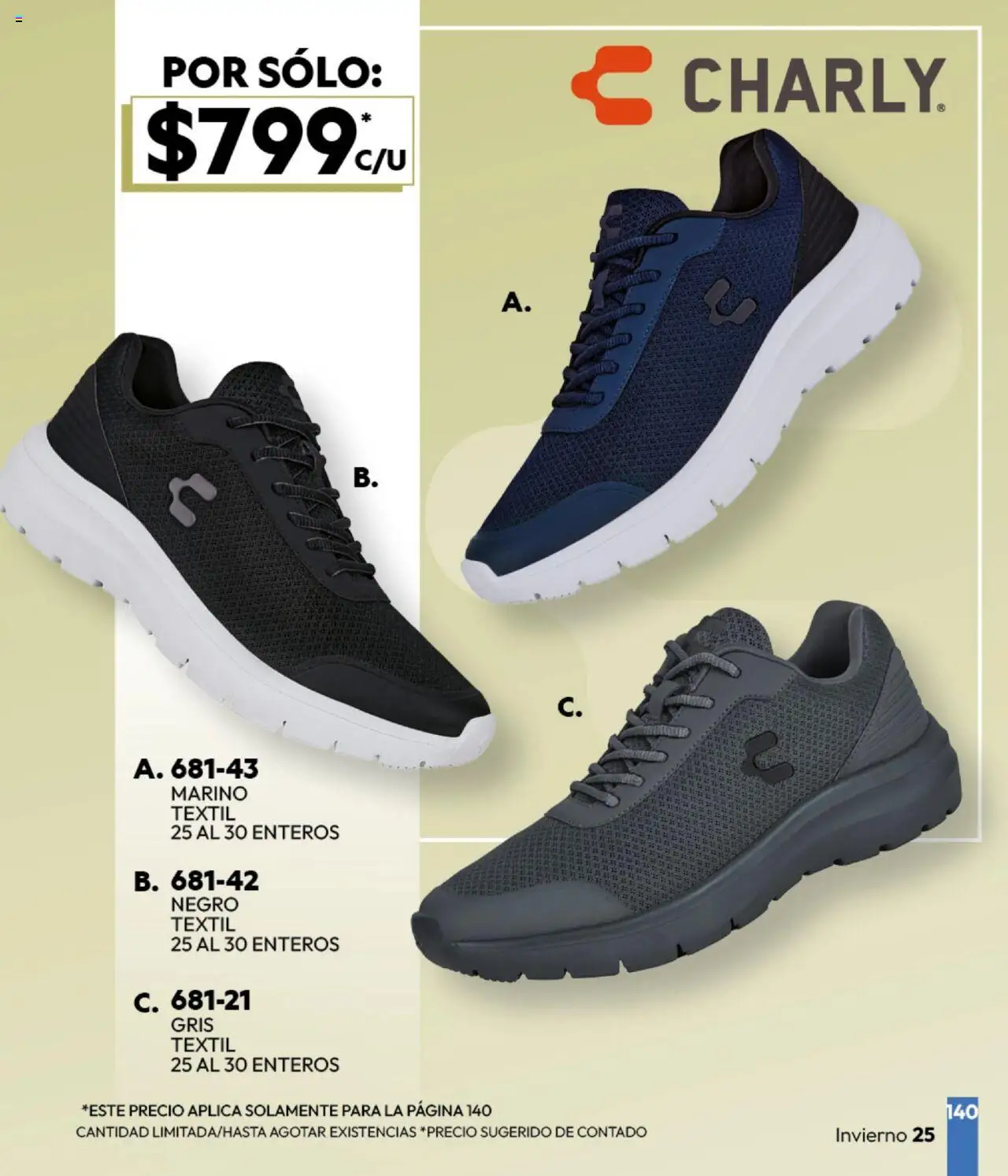 Nuevas ofertas de Cklass válidas en toda la República Mexicana desde el 16.09.2025. ¡Encuentra las mejores ofertas en Cklass - Catálogo Invierno Sportbrands! | Página: 141