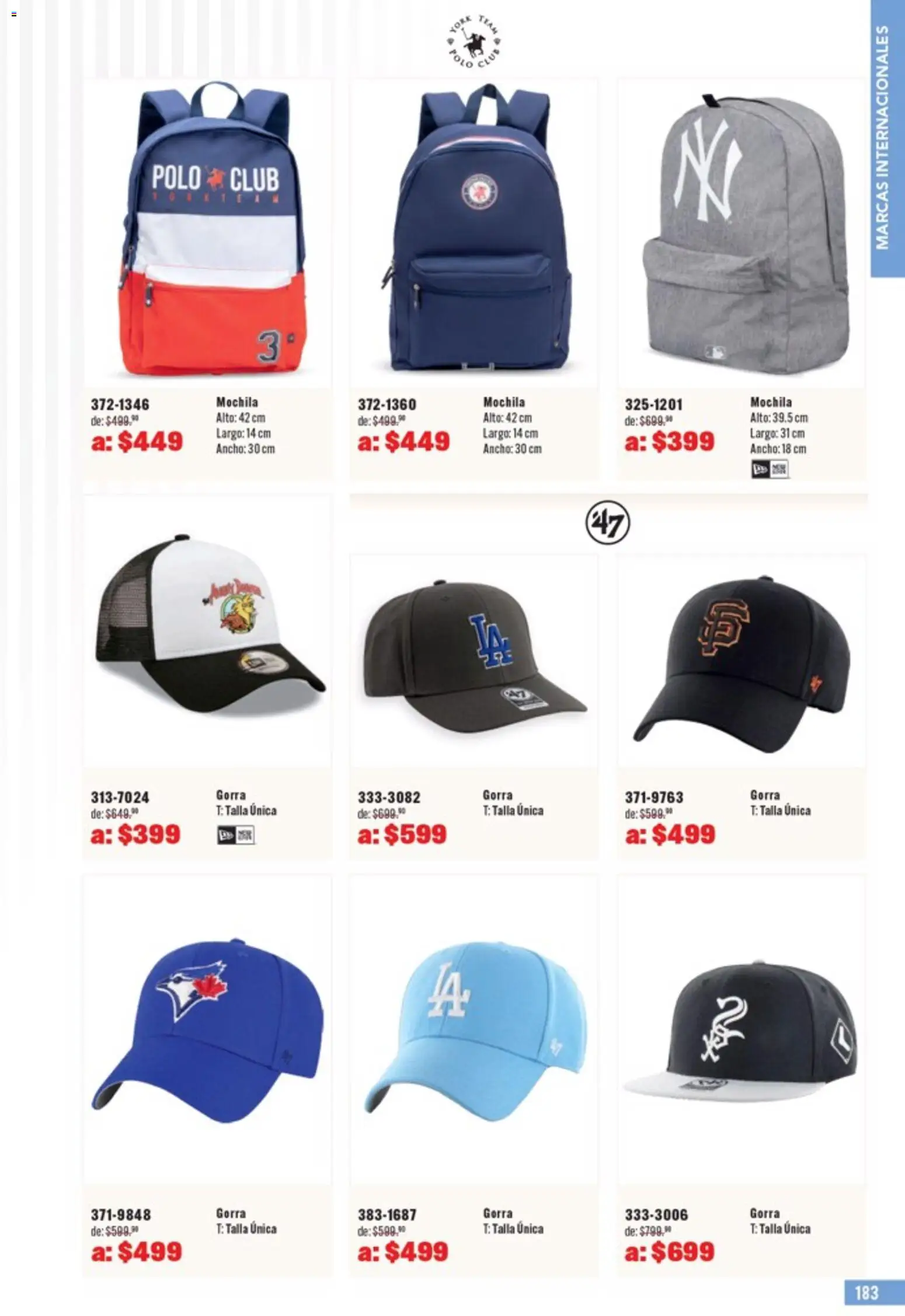 Nuevas ofertas de Andrea válidas en toda la República Mexicana desde el 05.04.2026. ¡Encuentra las mejores ofertas en Andrea catálogo Outlet! | Página: 183 | Productos: Gorra, Mochila