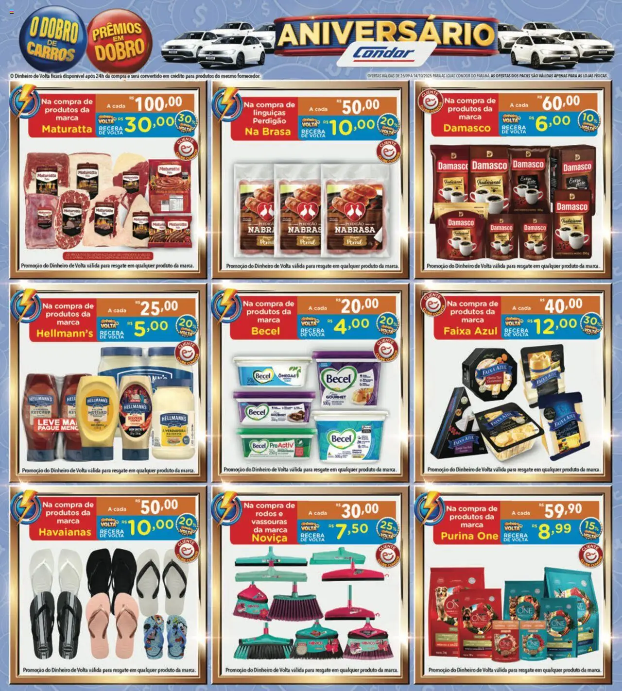 Supermercados Condor Folheto - válido de 25.09.2025 | Página: 3 | Produtos: Damasco, Pernil, Ketchup