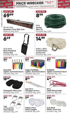 Preview of Princess Auto flyer - Price Wrecker from shop Princess Auto valid from 01.03.2026 | Page: 11 | Products: Notebook, Cable, Case, Pillow