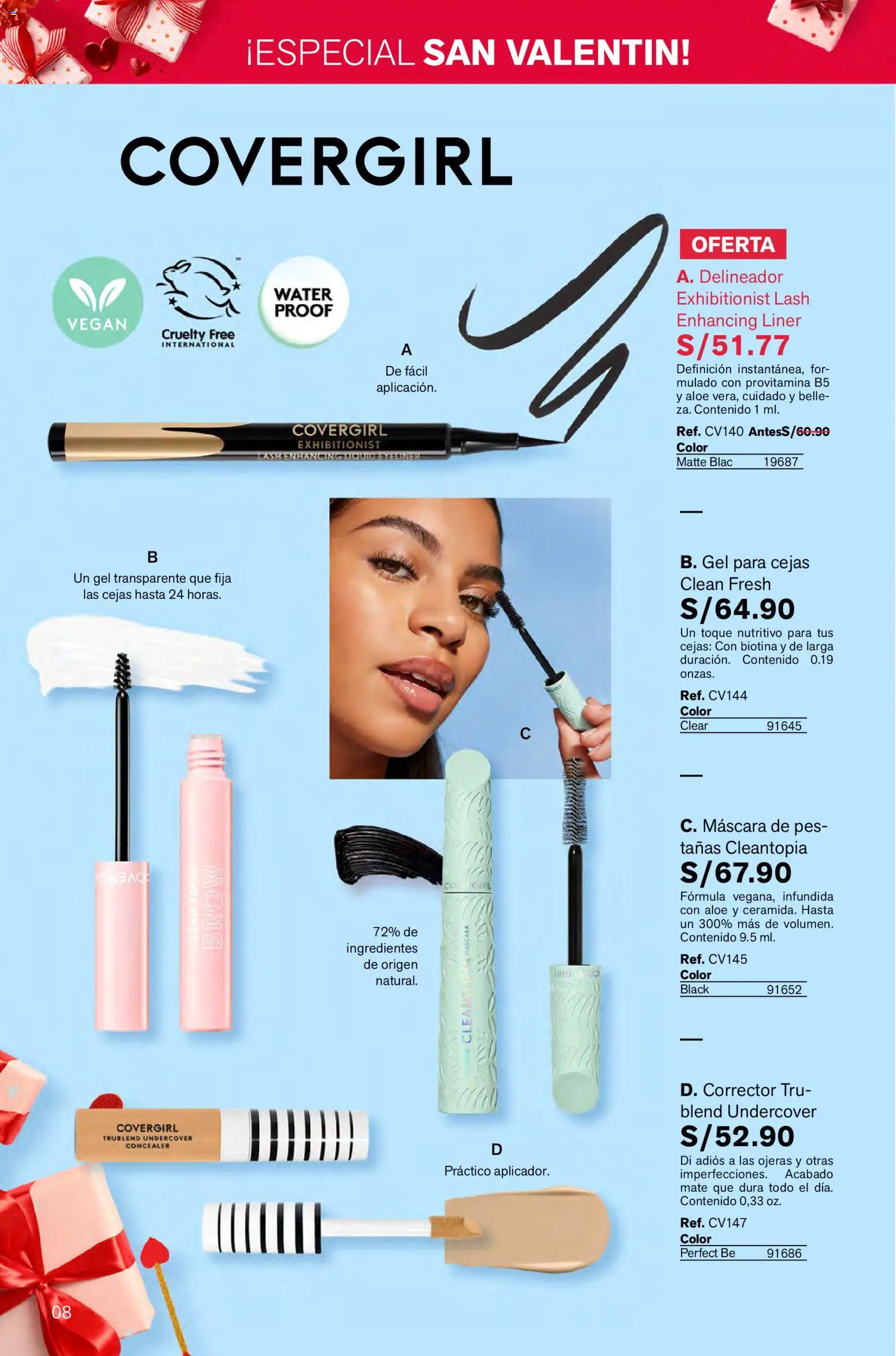 Catálogo Leonisa válido desde 16.01.2026 | Página: 8 | Productos: Máscara, Delineador, Corrector