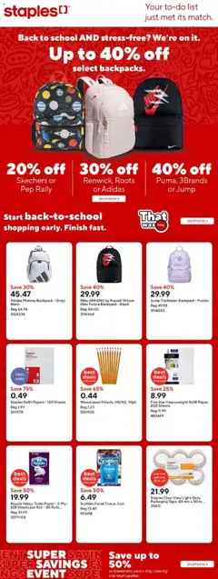 Preview of Staples weekly flyer / circulaire from shop Staples valid from 18.07.2025
