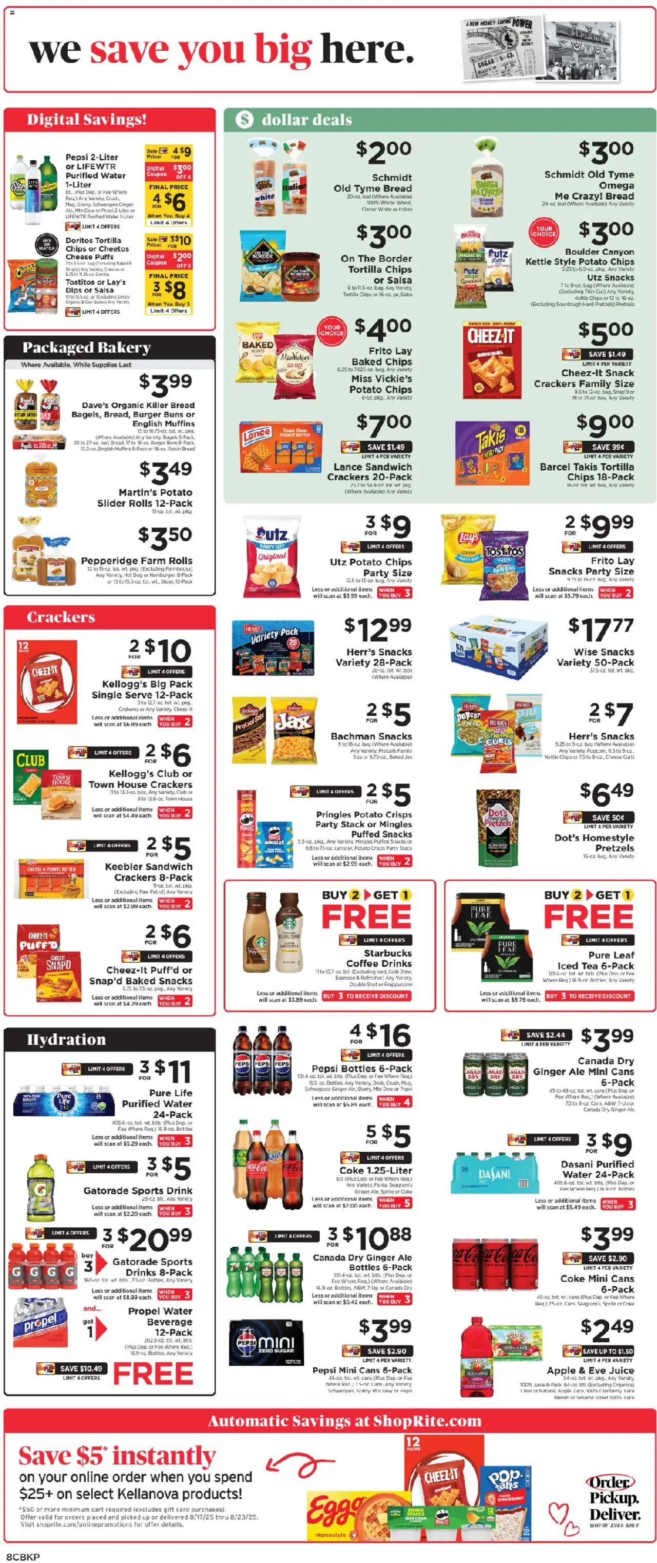 ShopRite Weekly Ad 2 - valid from 17.08.2025 | Page: 9 | Products: Tea, Cream, Water, Bag