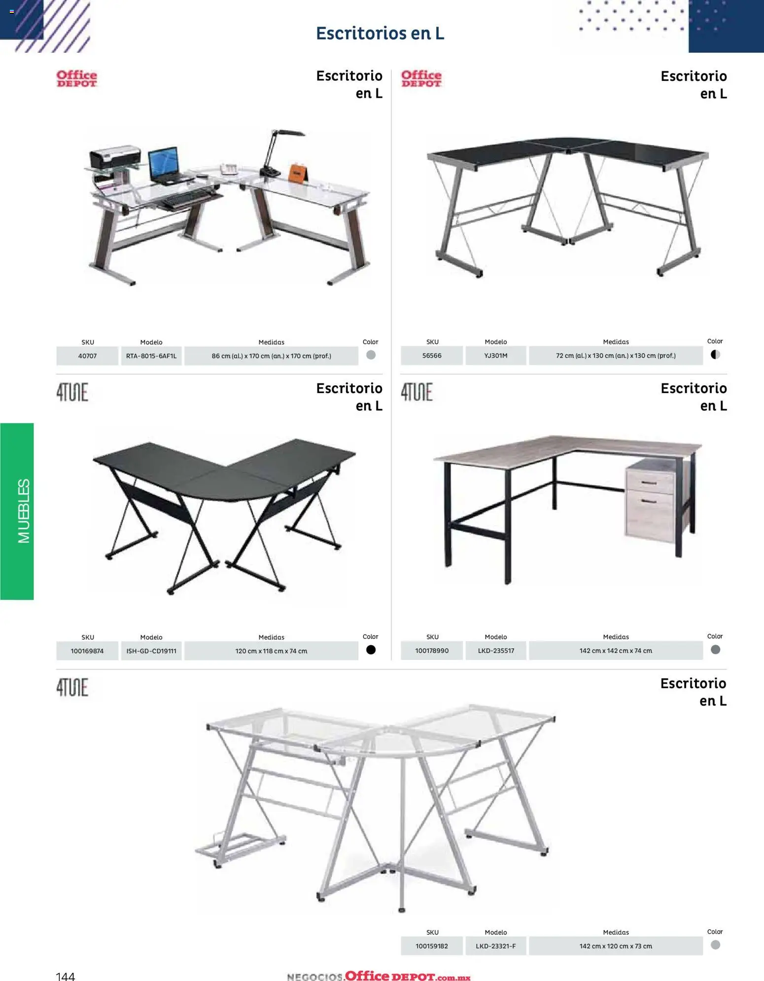 Nuevas ofertas de Office Depot válidas en toda la República Mexicana desde el 12.01.2026. ¡Encuentra las mejores ofertas en Office Depot catálogo 2026! | Página: 146 | Productos: Escritorio