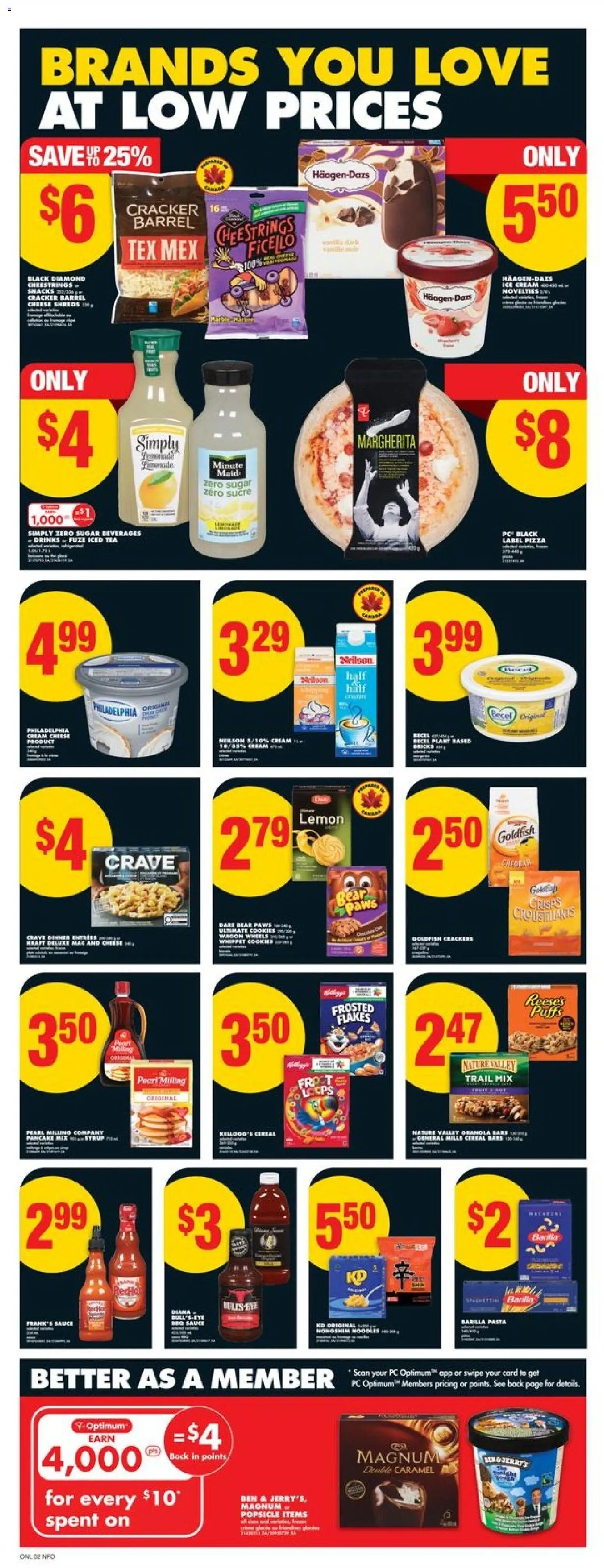 No Frills flyer valid from 13.11.2025 | Page: 6 | Products: Noodles, Flakes, PC, Cheese