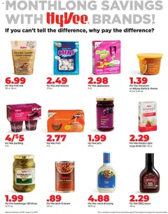 HyVee Monthly Ad - valid from 28.07.2025 | Page: 18 | Products: Cheese, Pork, Sauce, Sugar