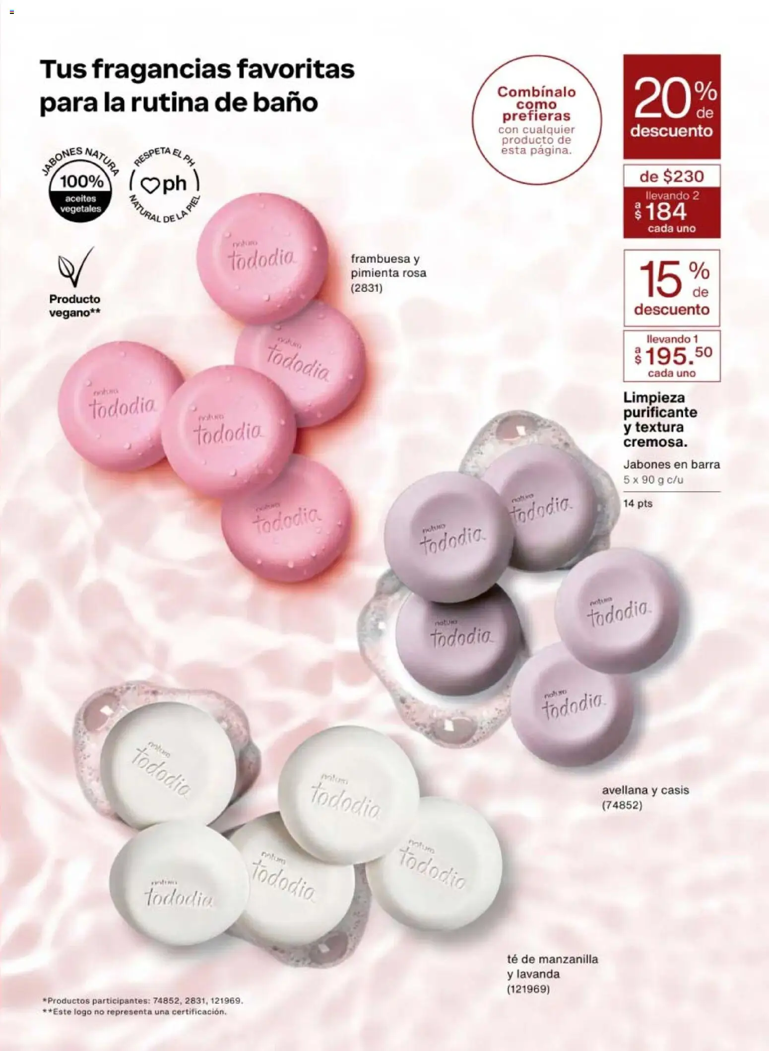 Nuevas ofertas de Natura válidas en toda la República Mexicana desde el 10.01.2026. ¡Encuentra las mejores ofertas en Natura campaña 2 2026! | Página: 135 | Productos: Pimienta, Barra, Té, Baño