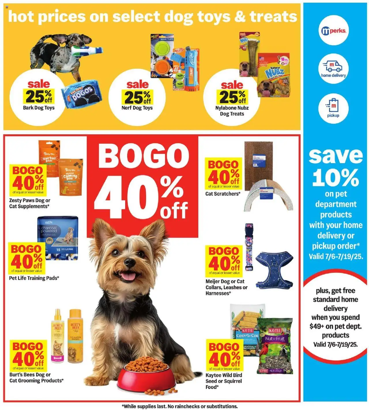 Meijer Weekly Ad - MI - valid from 06.07.2025 | Page: 30 | Products: Corn, Dog Treats, Shampoo