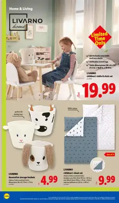 Preview of Lidl weekly ads valid from 11.02.2026 | Page: 28 | Products: Table, Chair, Sheet, Fitted Sheet
