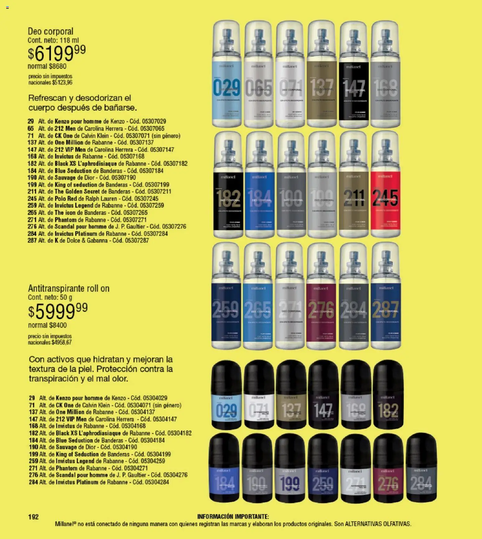 Millanel - Catálogo │ válido desde el 05.01.2026 | Página: 192 | Productos: Antitranspirante
