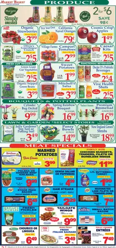 Preview of Market Basket weekly ads valid from 12.04.2026 | Page: 2 | Products: Turmeric, Pork, Salad, Dresser