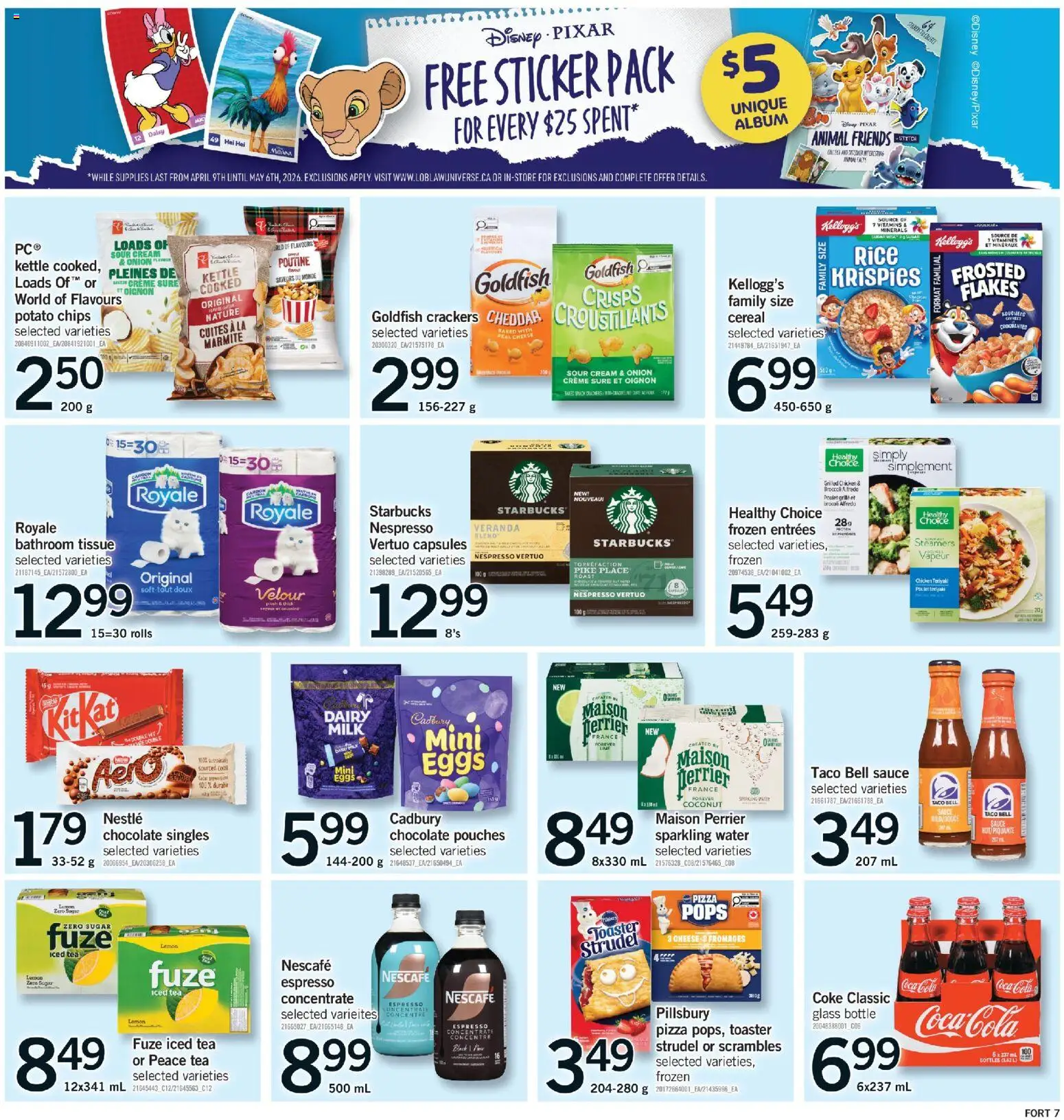 Fortinos flyer valid from 16.04.2026 | Page: 8 | Products: Tea, Sour cream, Toaster, Chocolate