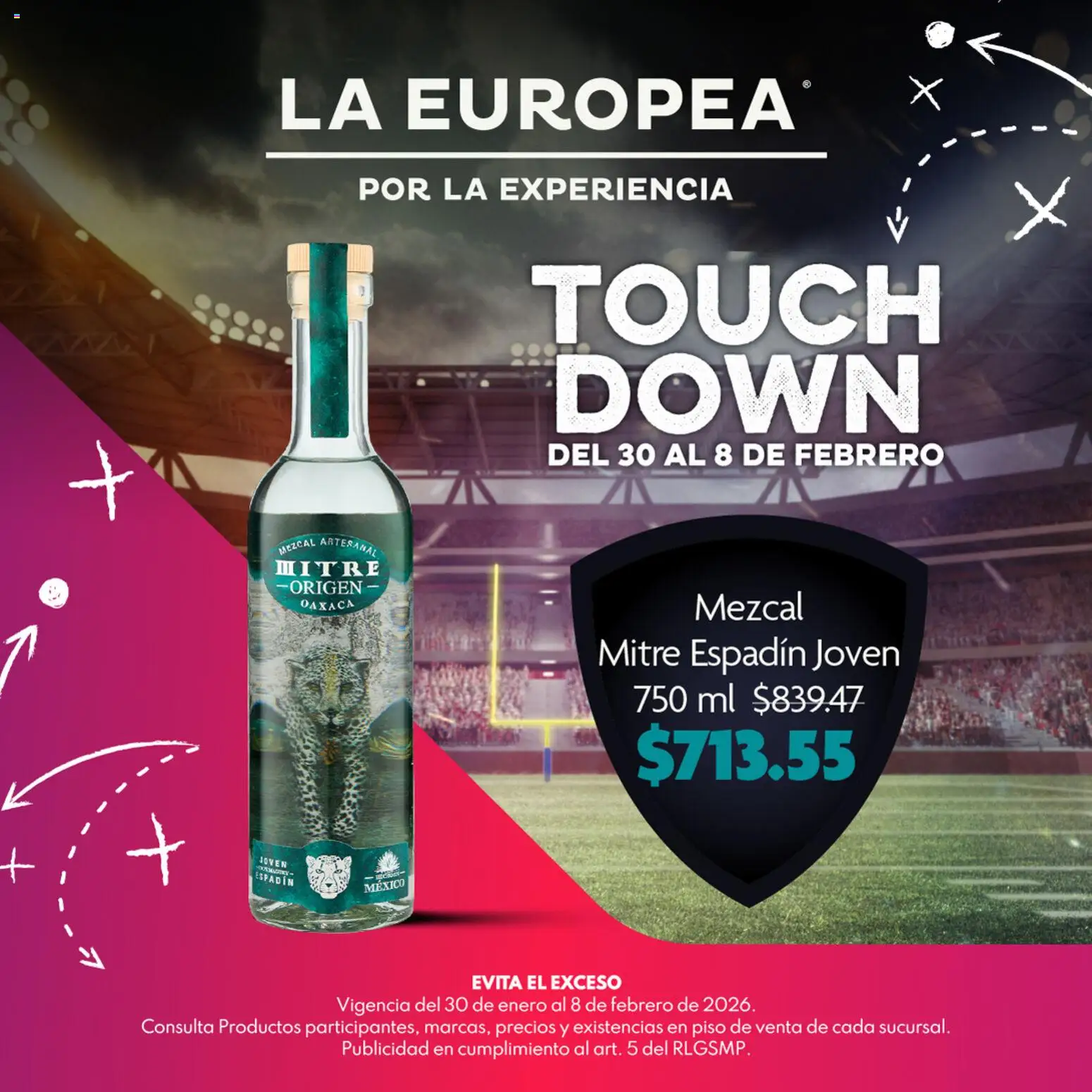Nuevas ofertas de La Europea válidas en toda la República Mexicana desde el 30.01.2026. ¡Encuentra las mejores ofertas en La Europea catálogo Touch Down! | Página: 5