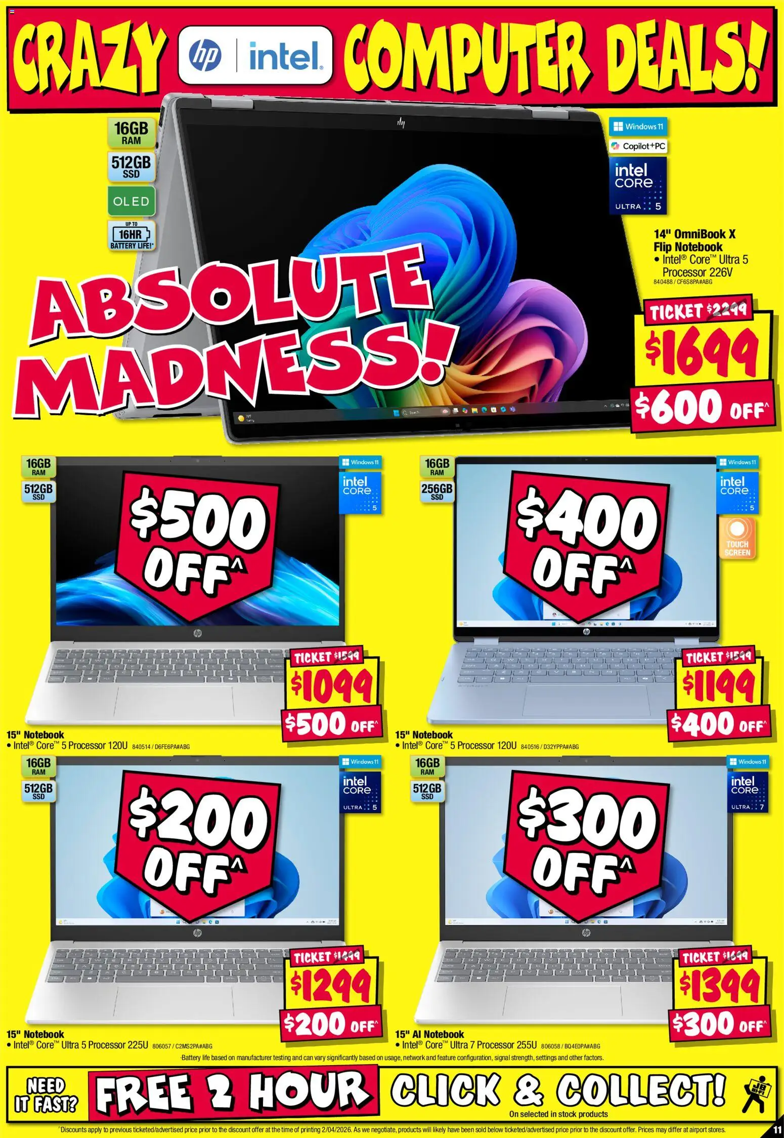 JB Hi-Fi catalogue - valid from 16.04.2026 | Page: 11 | Products: Battery, Notebook, Computer, Screen