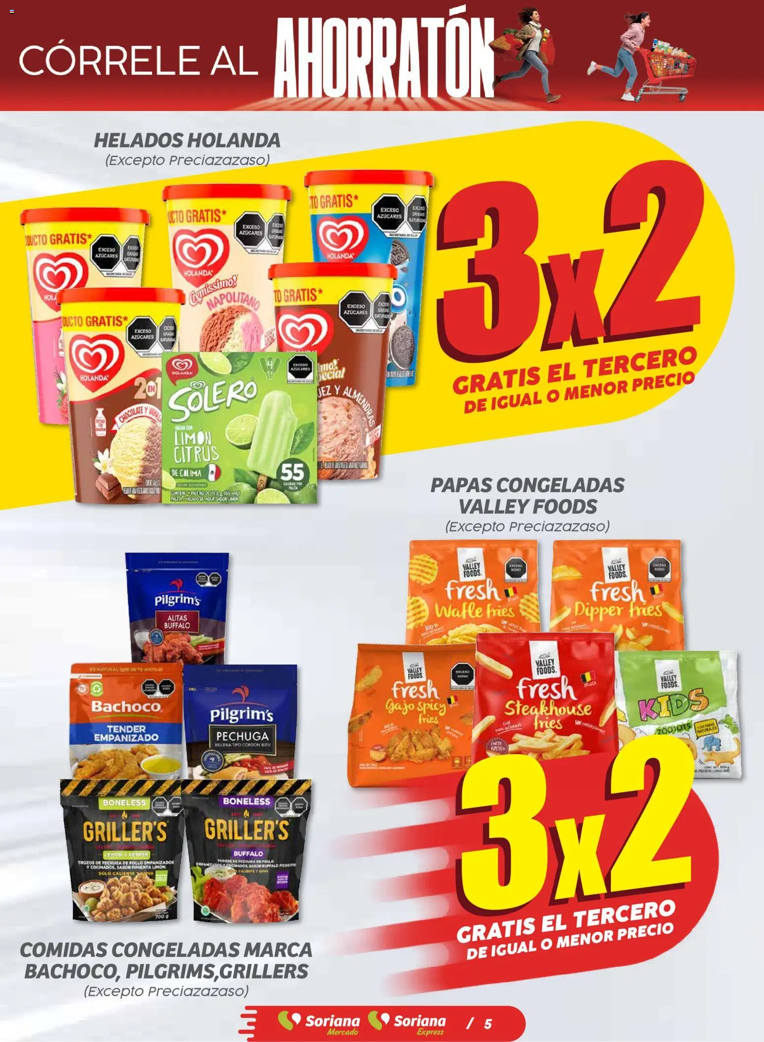 Nuevas ofertas de Soriana válidas en toda la República Mexicana desde el 06.11.2025. ¡Encuentra las mejores ofertas en Soriana - Ahorratón Soriana Mercado Nacional! | Página: 5 | Productos: Pollo, Almendras, Limón, Té