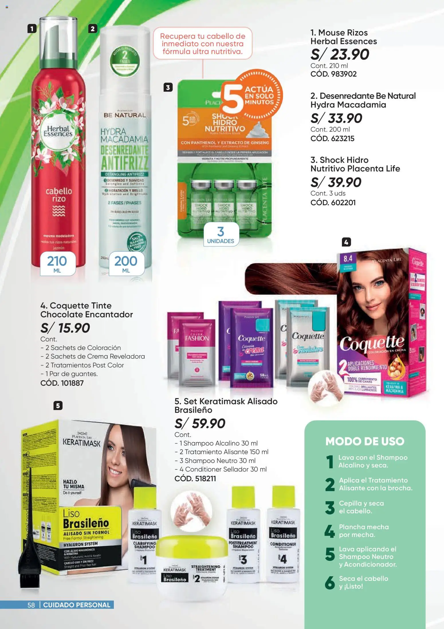 Catálogo Azzorti válido desde 26.01.2026 | Página: 58 | Productos: Shampoo, Chocolate, Crema, Mouse