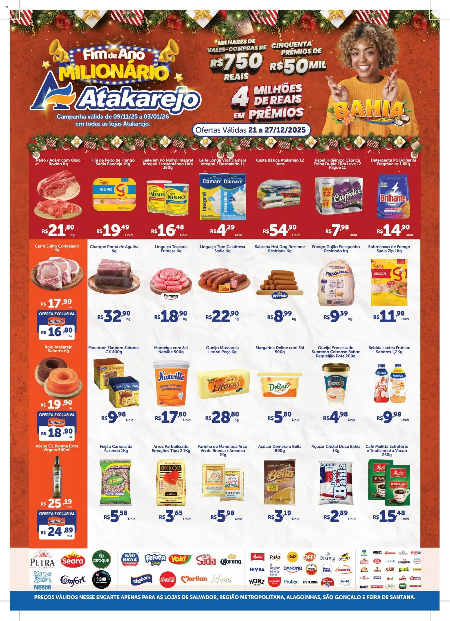 Atakarejo Folheto - válido de 21.12.2025 | Página: 1 | Produtos: Bolo, Bandeja, Sal, Panetone