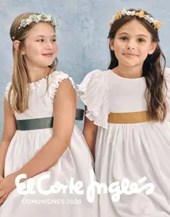 Vista previa de El Corte Inglés catálogo Comuniones 2026, nuevo folleto de la tienda, válido en México a partir del 20.11.2025