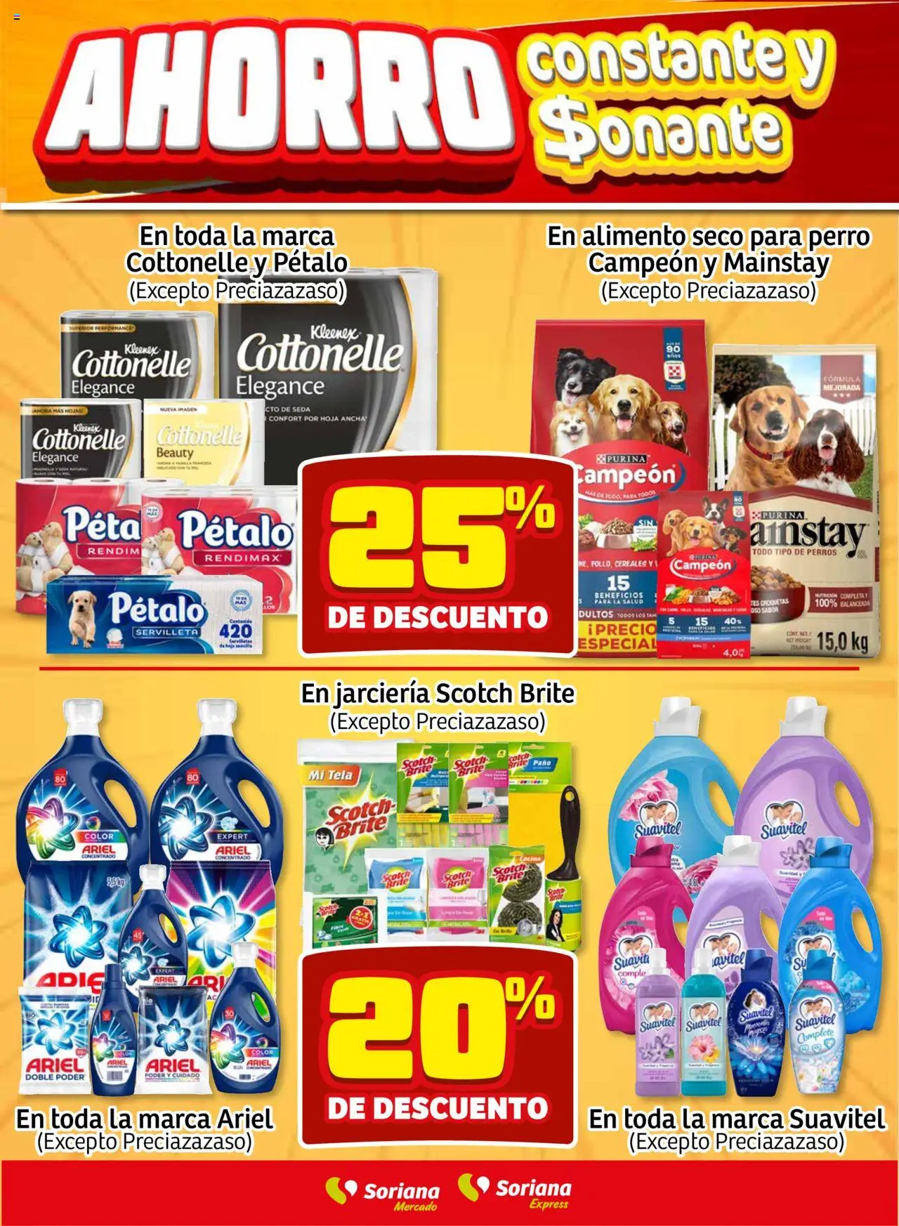 Nuevas ofertas de Soriana válidas en toda la República Mexicana desde el 02.10.2025. ¡Encuentra las mejores ofertas en Soriana - Fin de Semana Mercado: Nuevo León! | Página: 4 | Productos: Cereales, Cocina