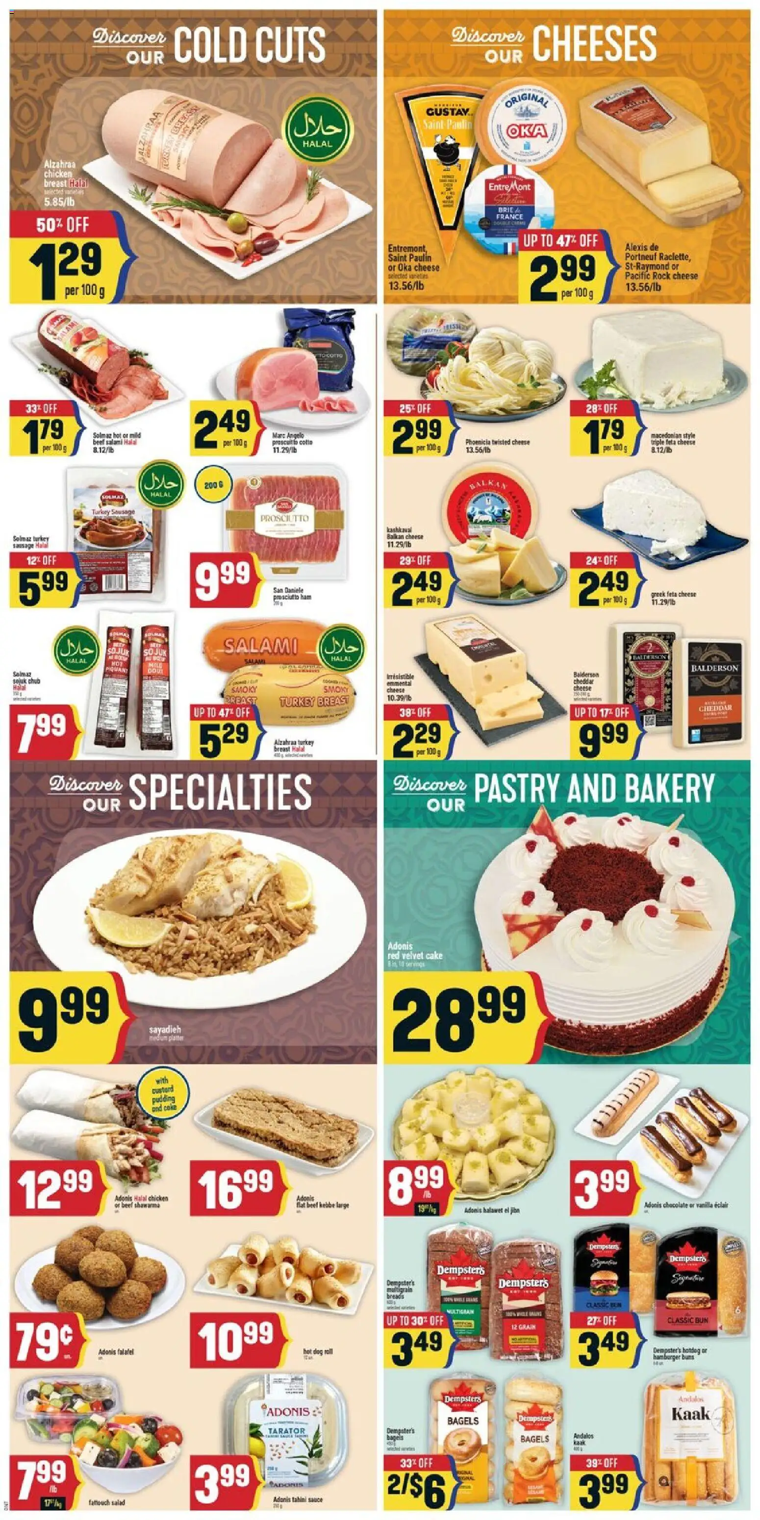 Adonis flyer valid from 27.11.2025 | Page: 6 | Products: Cheese, Chocolate, Ham, Chicken